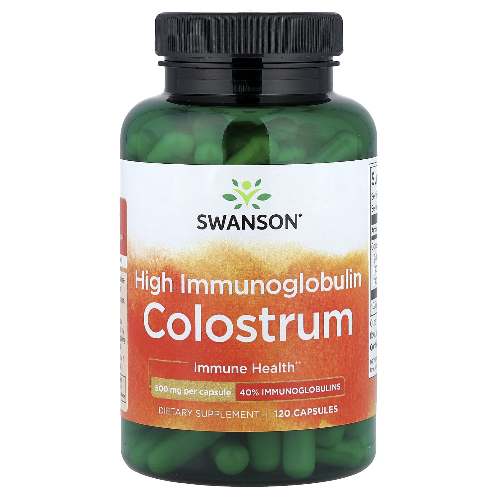 Swanson Vitamins High Immunoglobulin Colostrum – 120 gélules — Tunisie