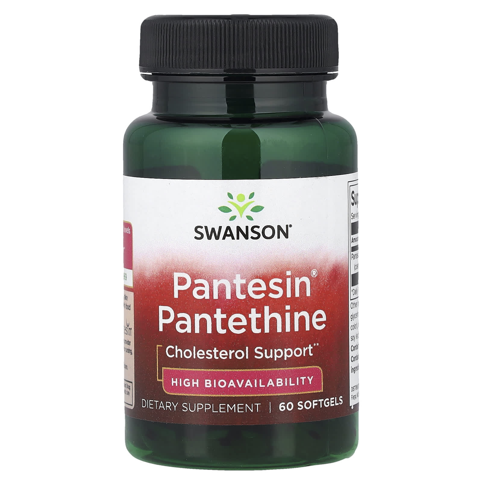 Swanson Vitamins Pantesin Pantethine – 60 capsules molles — Tunisie