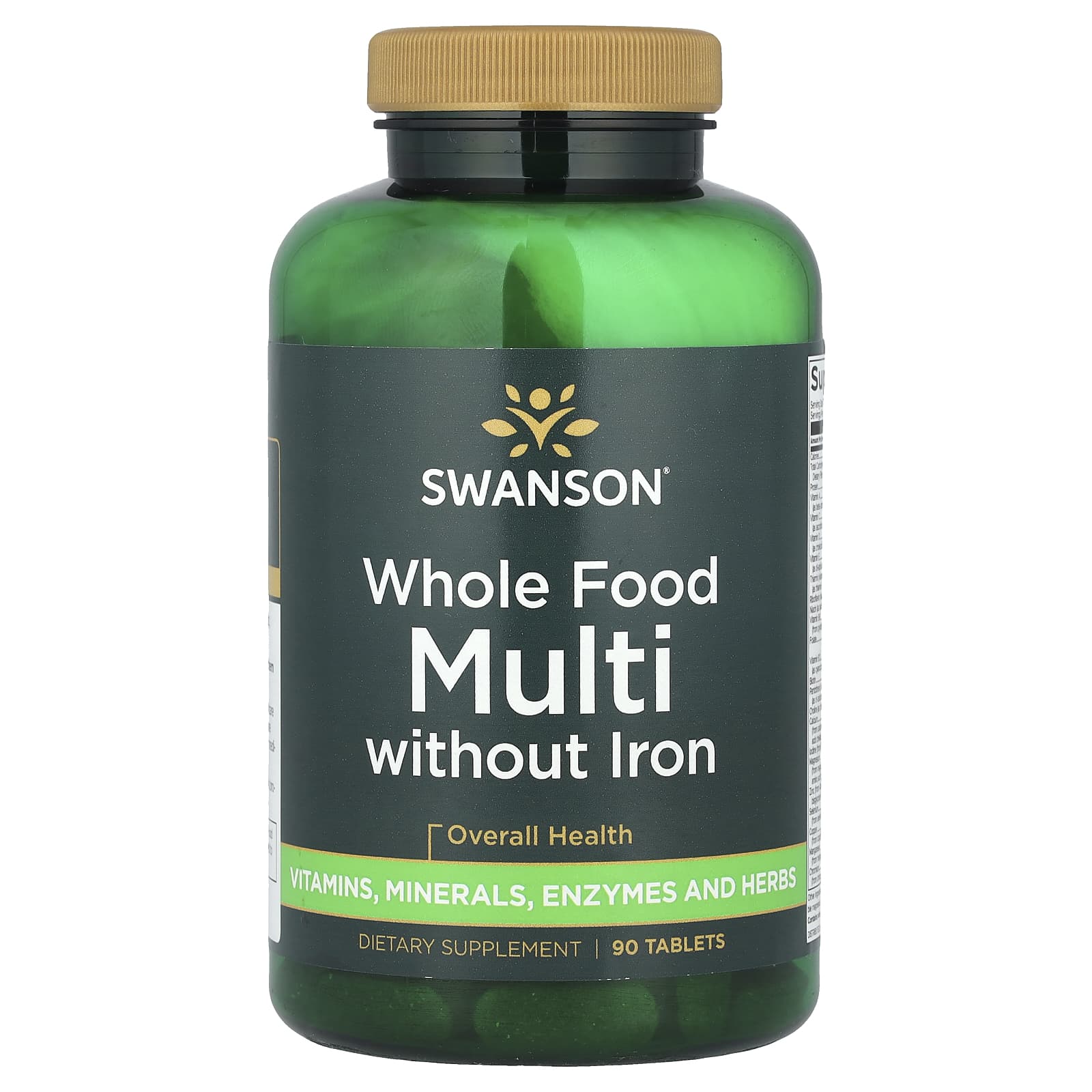 Swanson Vitamins Whole Food Multi Without Iron – 90 comprimés — Tunisie