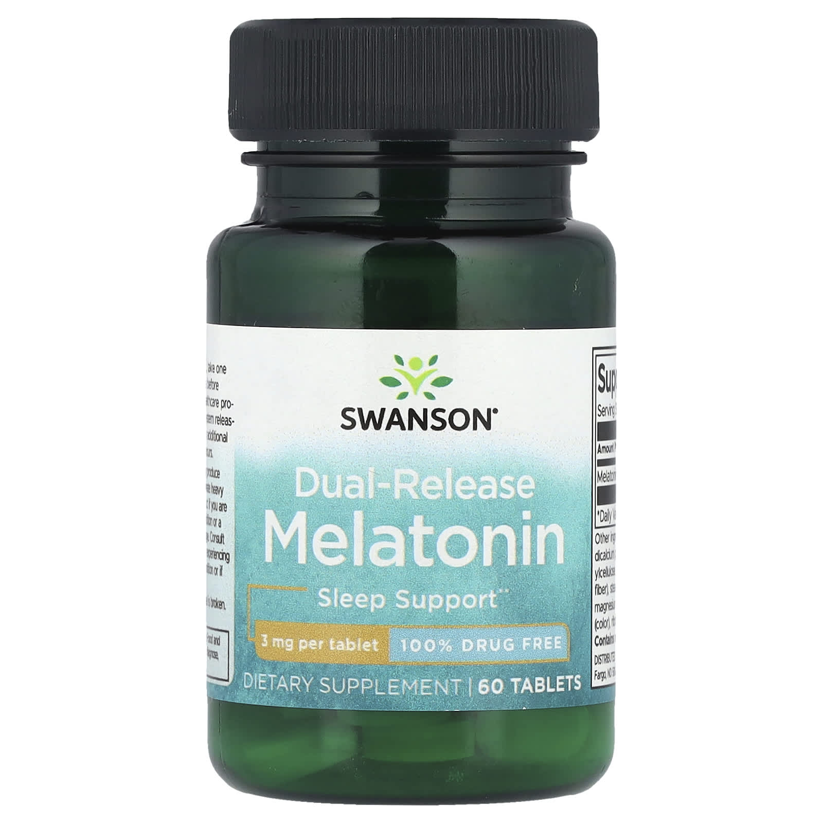 Swanson Vitamins Melatonin, Dual-Release – 60 comprimés — Tunisie