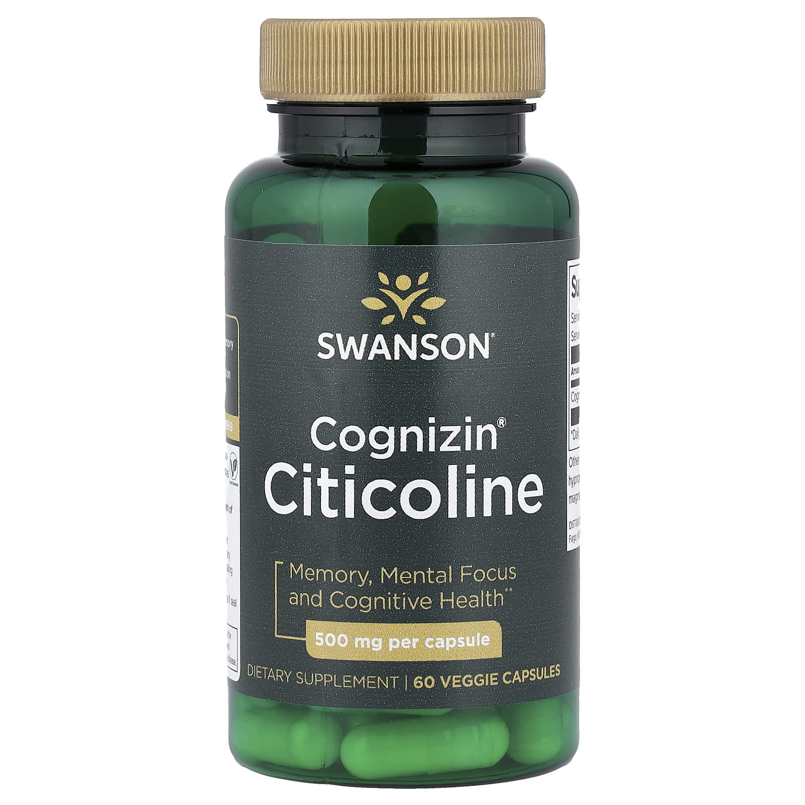 Swanson Vitamins Cognizin Citicoline – 60 gélules végétales — Tunisie