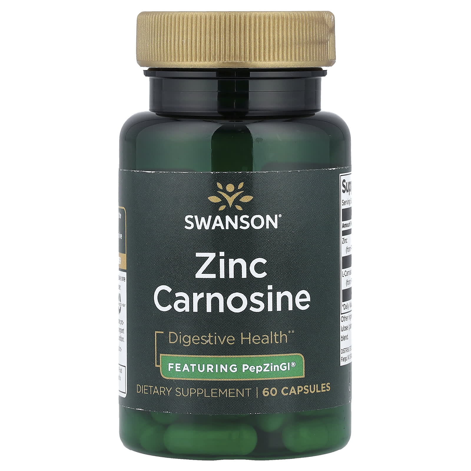Swanson Vitamins Zinc Carnosine – 60 gélules — Tunisie
