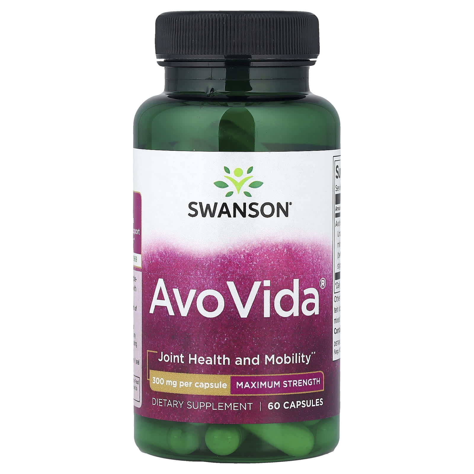 Swanson Vitamins AvoVida, Maximum Strength – 60 gélules — Tunisie