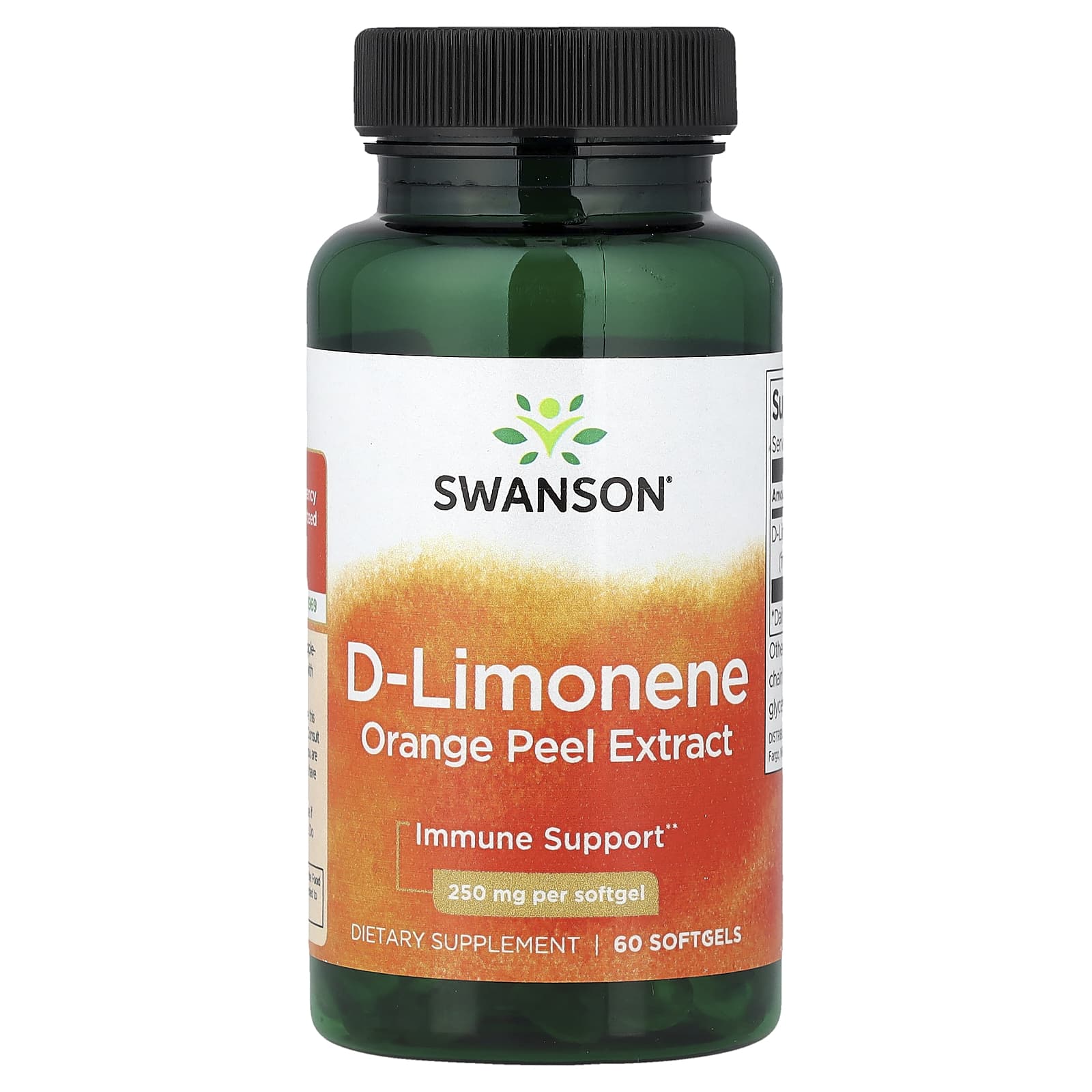 Swanson Vitamins D-Limonene – Orange Peel Extract – 60 capsules molles — Tunisie