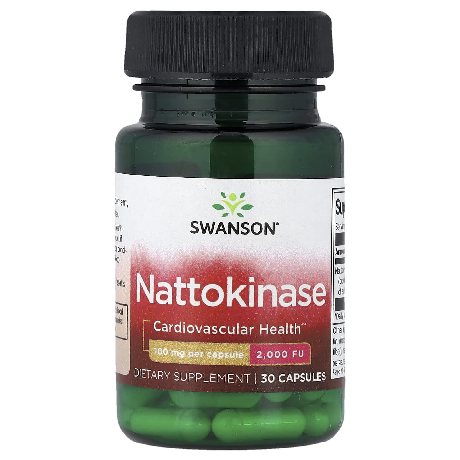 Swanson Vitamins Nattokinase – 100 mg – 30 gélules — Tunisie