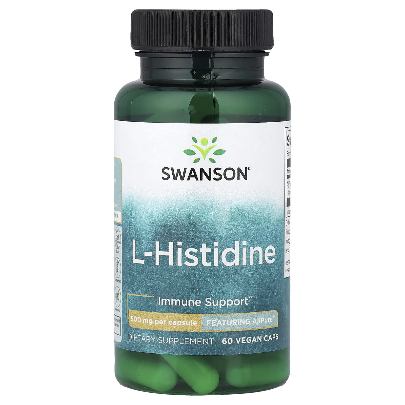 Swanson Vitamins L-Histidine – 60 gélules véganes — Tunisie