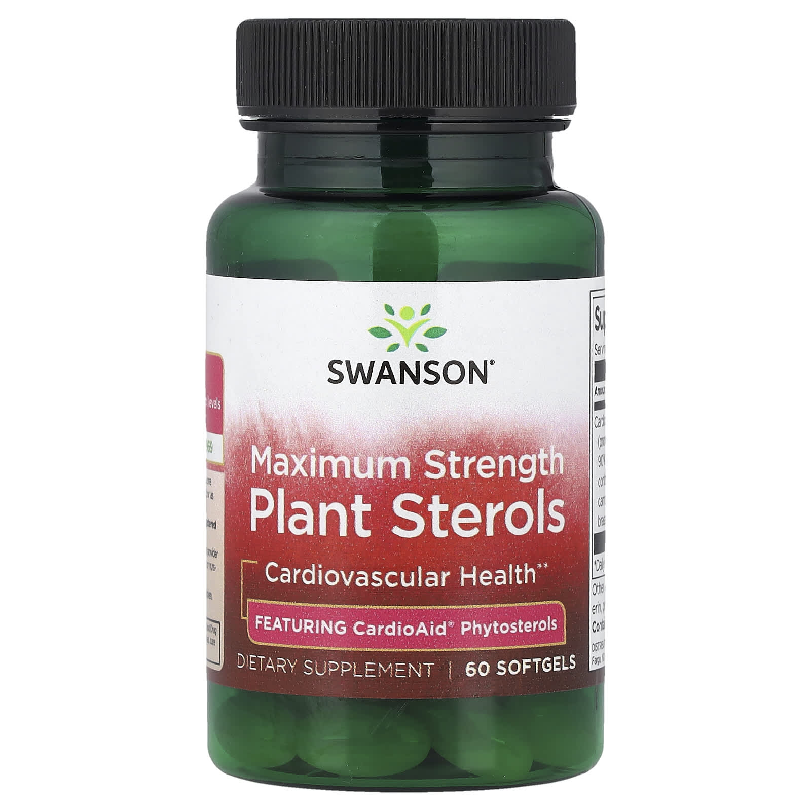 Swanson Vitamins Plant Sterols, Maximum Strength – 60 capsules molles — Tunisie