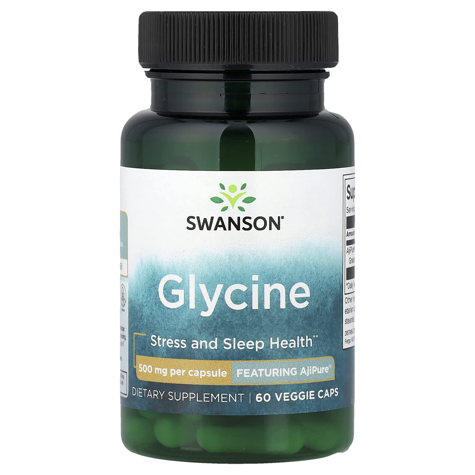 Swanson Vitamins Glycine – 60 gélules végétales — Tunisie