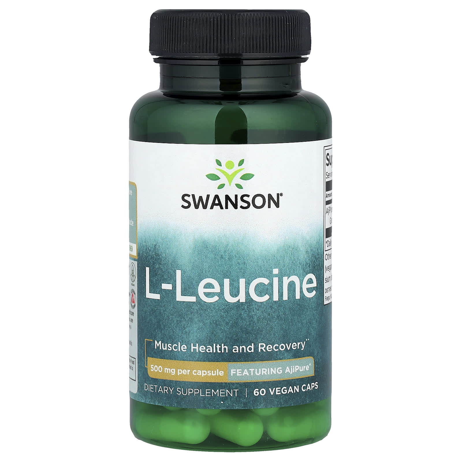 Swanson Vitamins L-Leucine – 60 gélules véganes — Tunisie