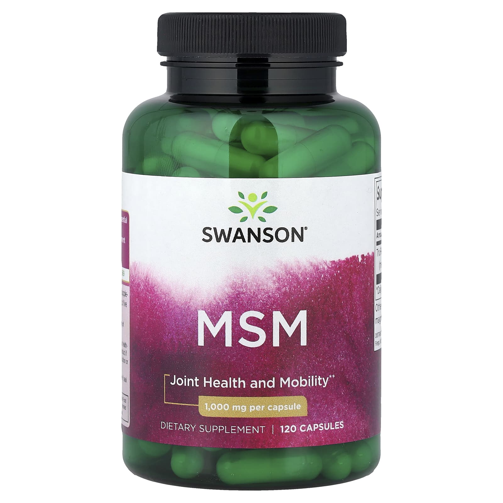Swanson Vitamins MSM – 120 gélules — Tunisie