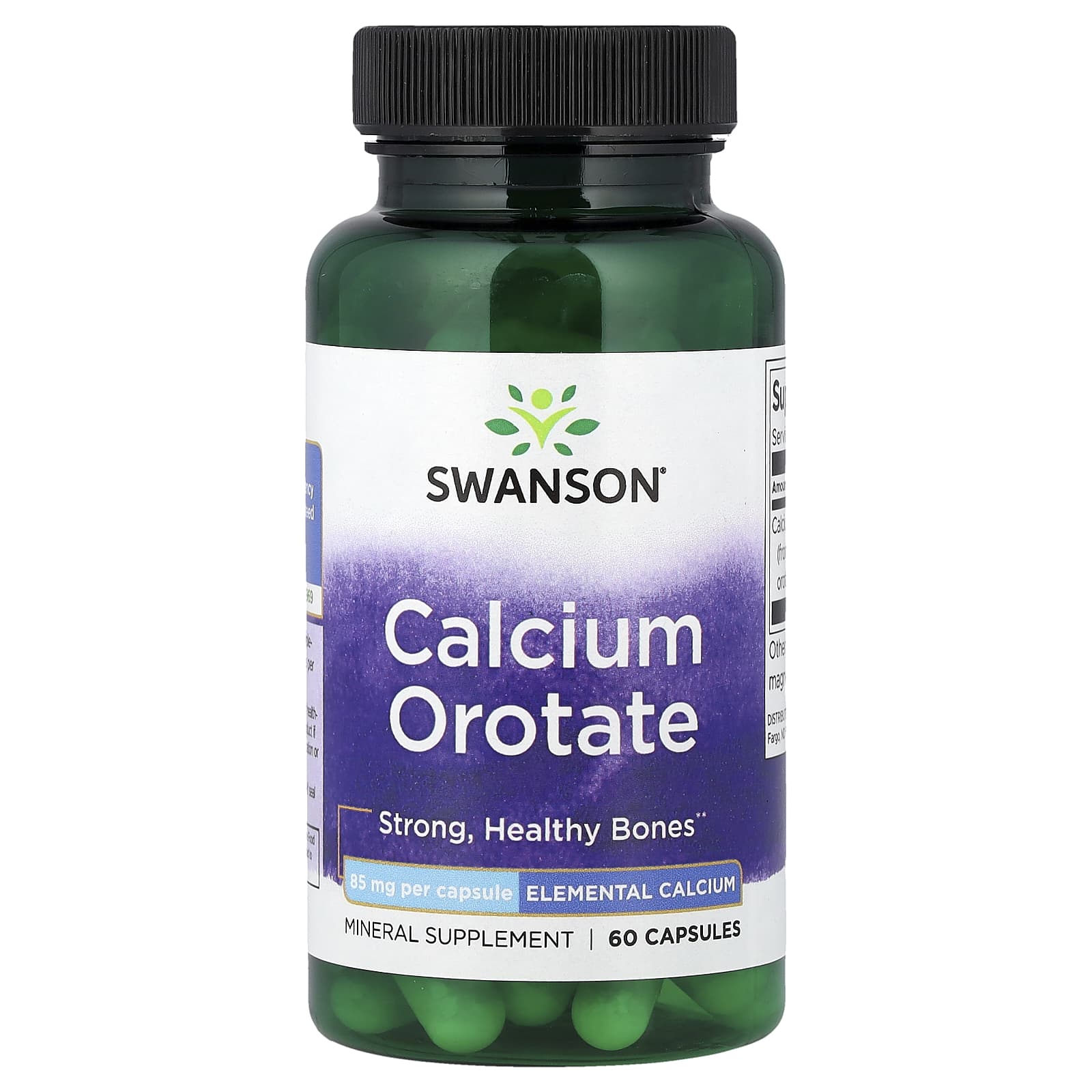 Swanson Vitamins Calcium Orotate – 60 gélules — Tunisie
