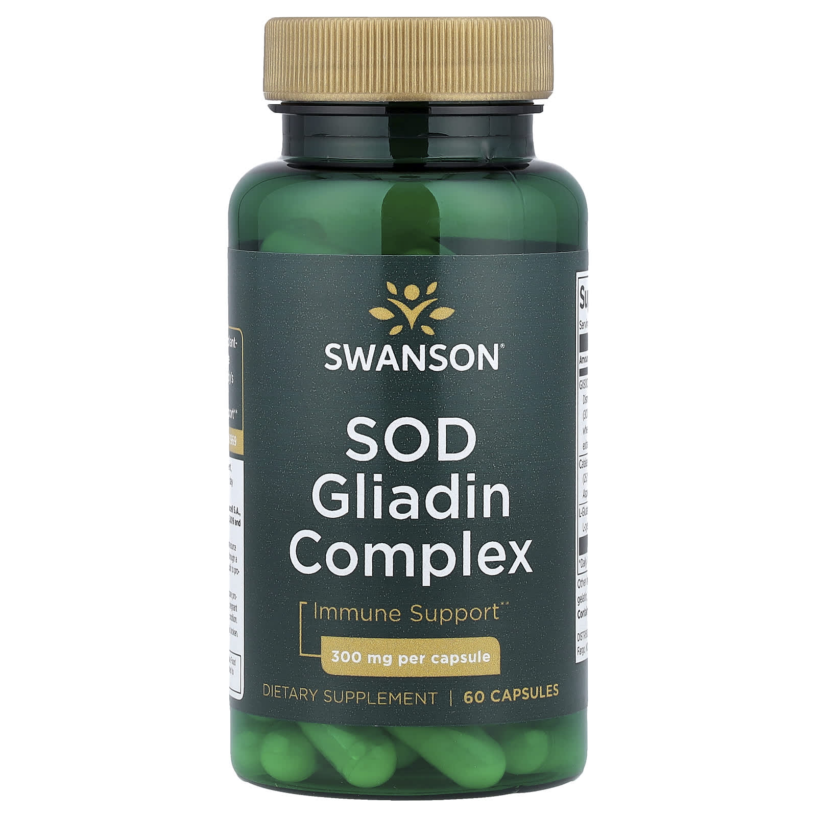 Swanson Vitamins SOD Gliadin Complex – 60 gélules — Tunisie