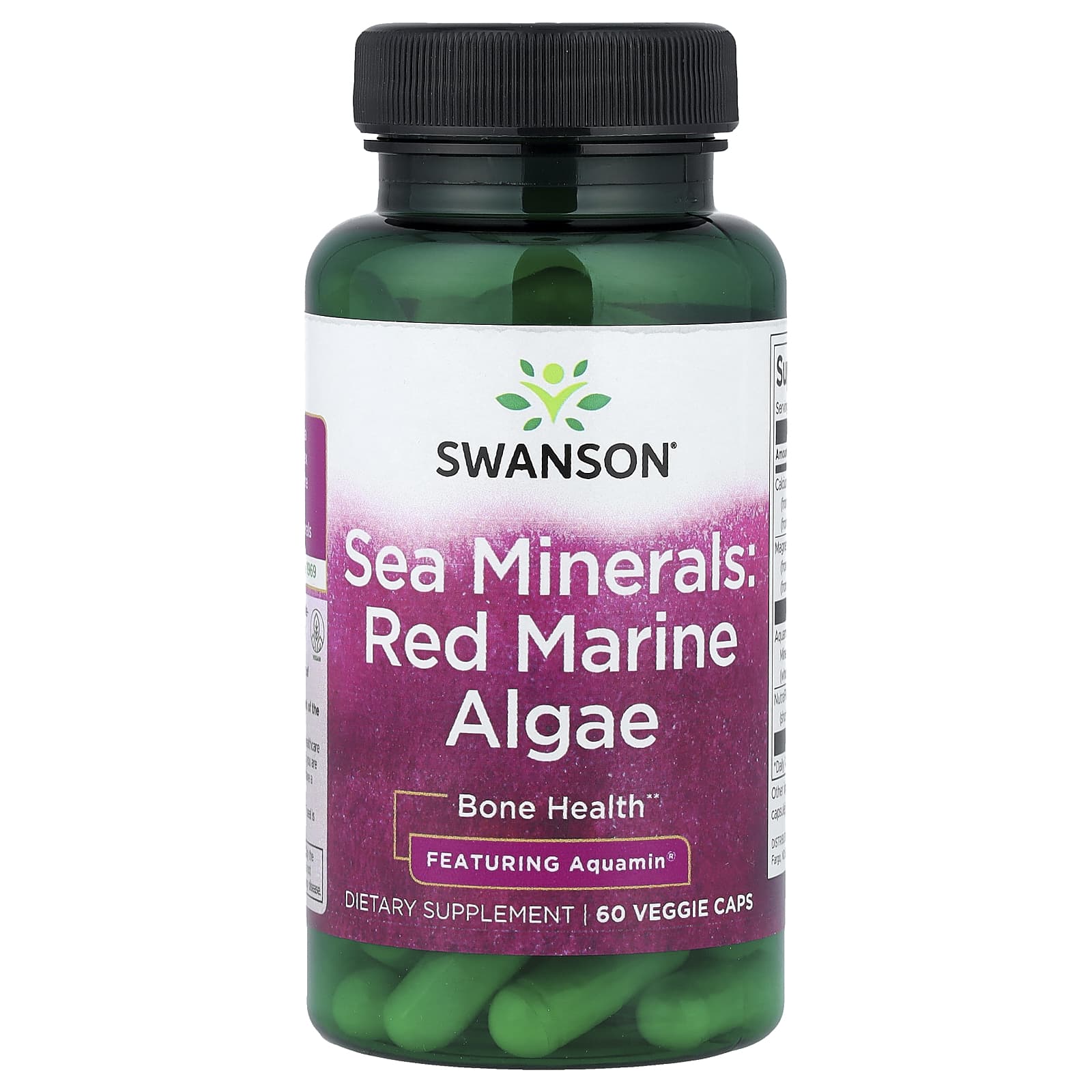 Swanson Vitamins Sea Minerals, Red Marine Algae – 60 gélules végétales — Tunisie
