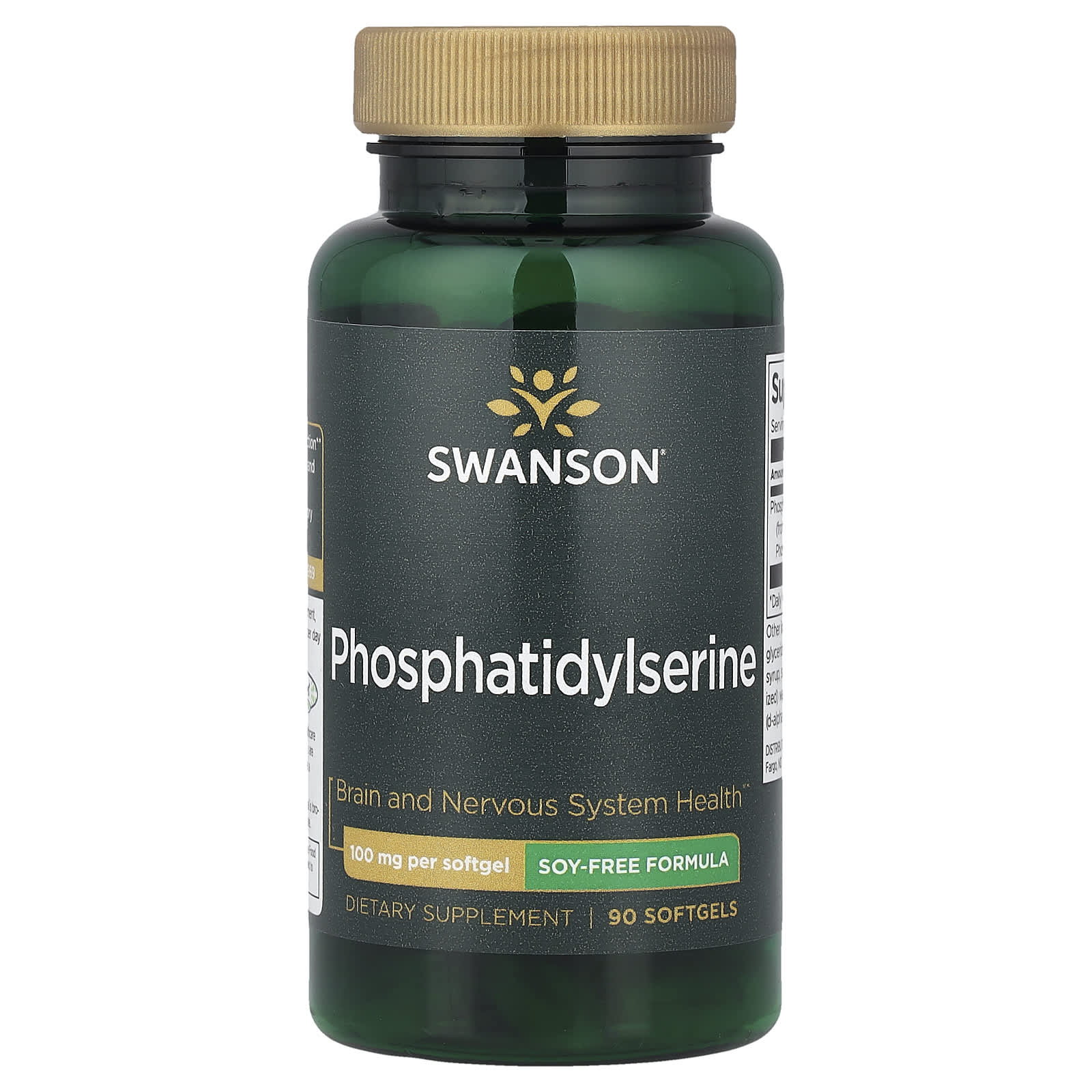Swanson Vitamins Phosphatidylserine, Soy-Free Formula – 90 capsules molles — Tunisie