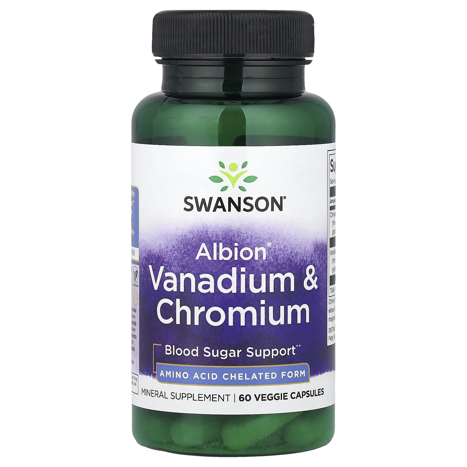 Swanson Vitamins Albion Vanadium & Chromium – 60 gélules végétales — Tunisie
