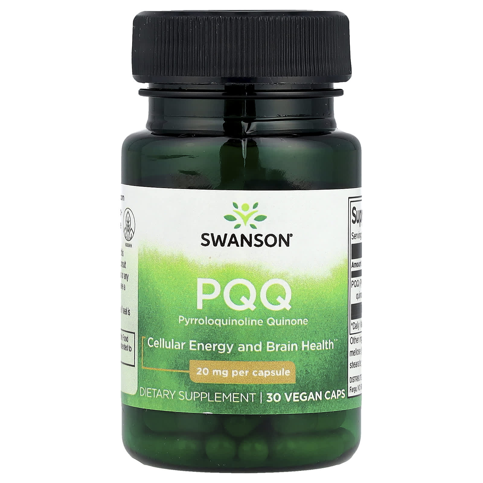 Swanson Vitamins PQQ – 30 gélules véganes — Tunisie