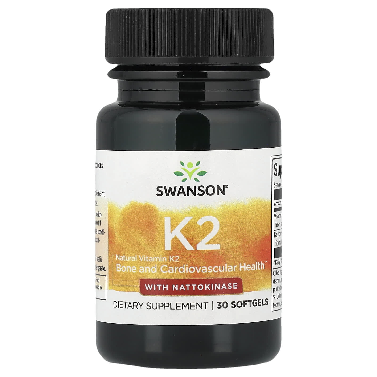Swanson Vitamins Vitamin K2 with Nattokinase – 30 capsules molles — Tunisie