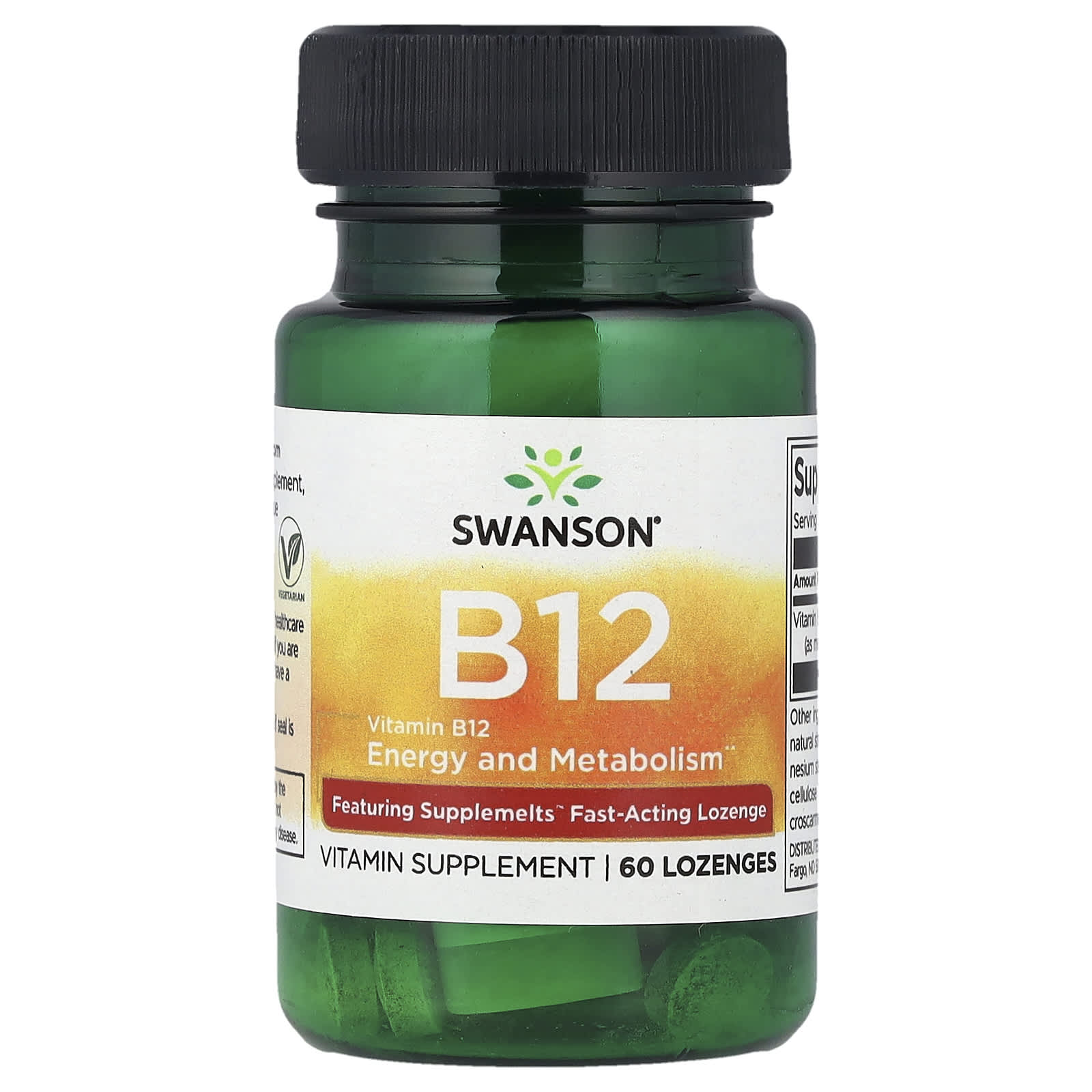 Swanson Vitamins Vitamin B12 – 60 pastilles — Tunisie