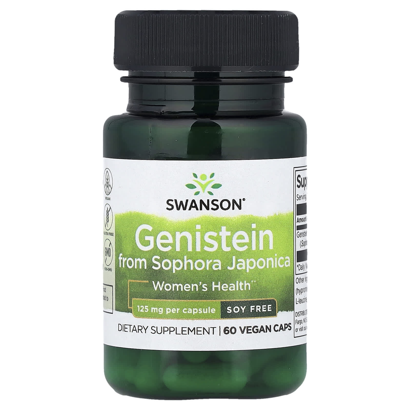 Swanson Vitamins Genistein from Sophora Japonica – 60 gélules véganes — Tunisie