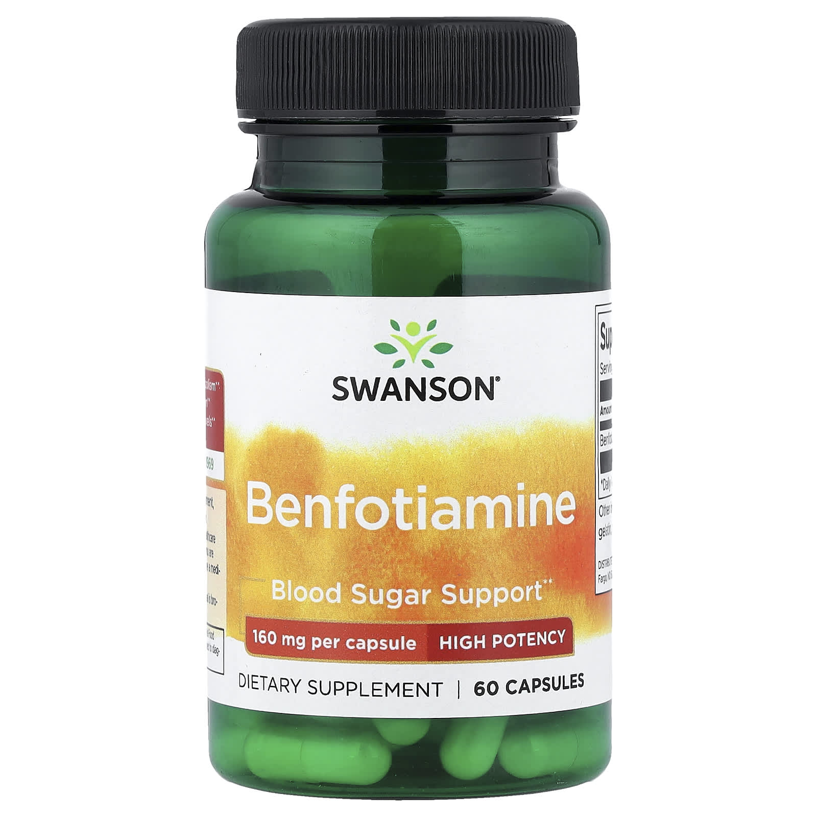 Swanson Vitamins Benfotiamine, High Potency – 60 gélules — Tunisie