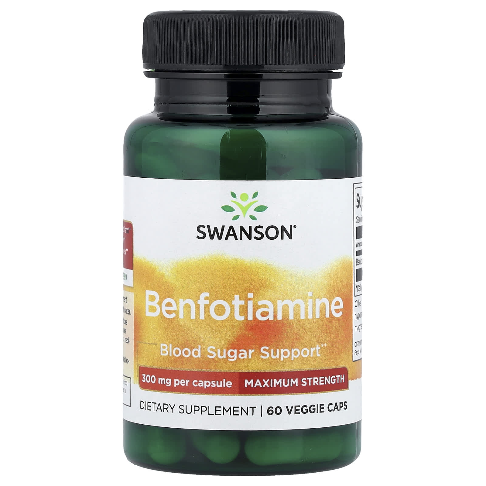 Swanson Vitamins Benfotiamine, Maximum Strength – 60 gélules végétales — Tunisie
