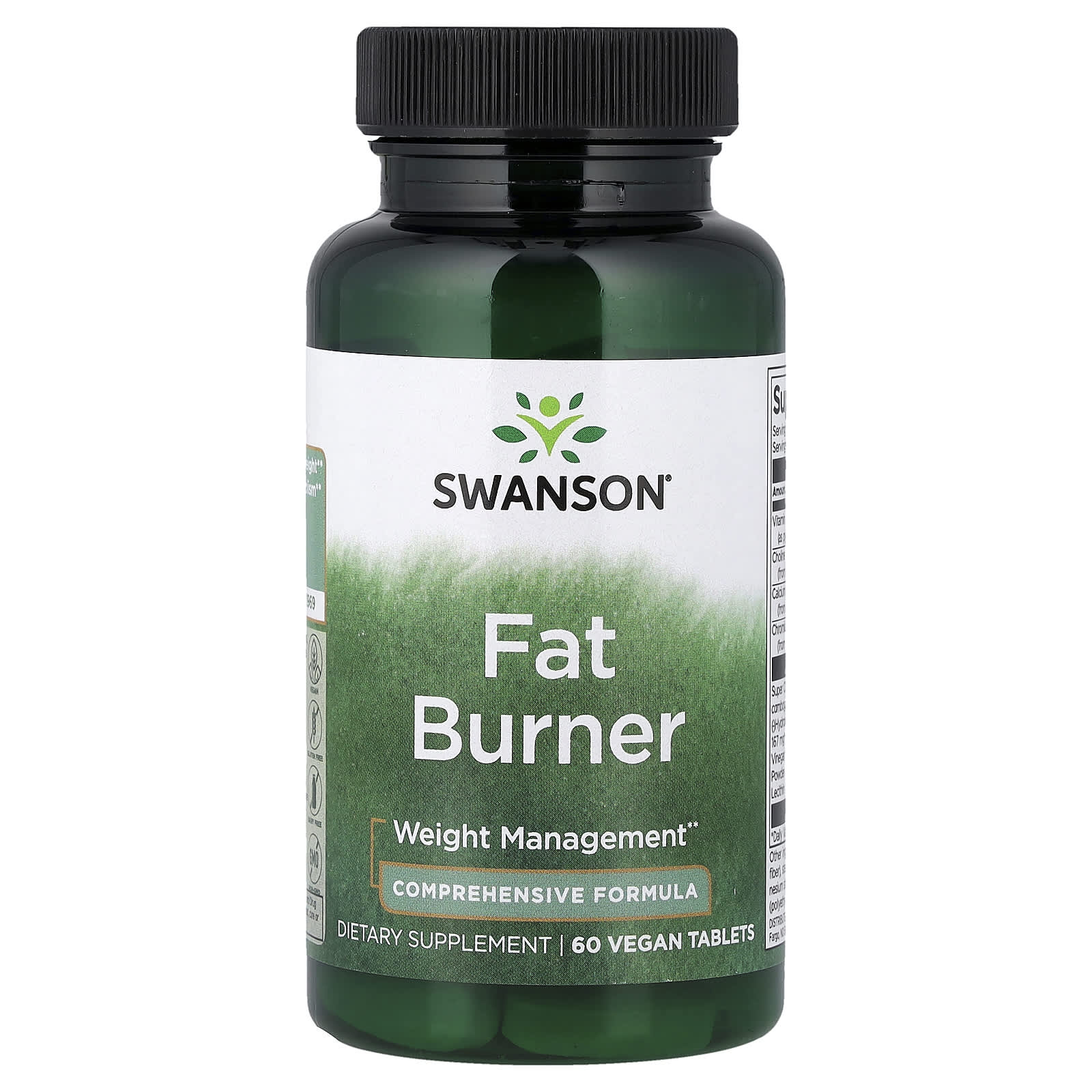 Swanson Vitamins Fat Burner, 60 Vegan Tablets — Tunisie
