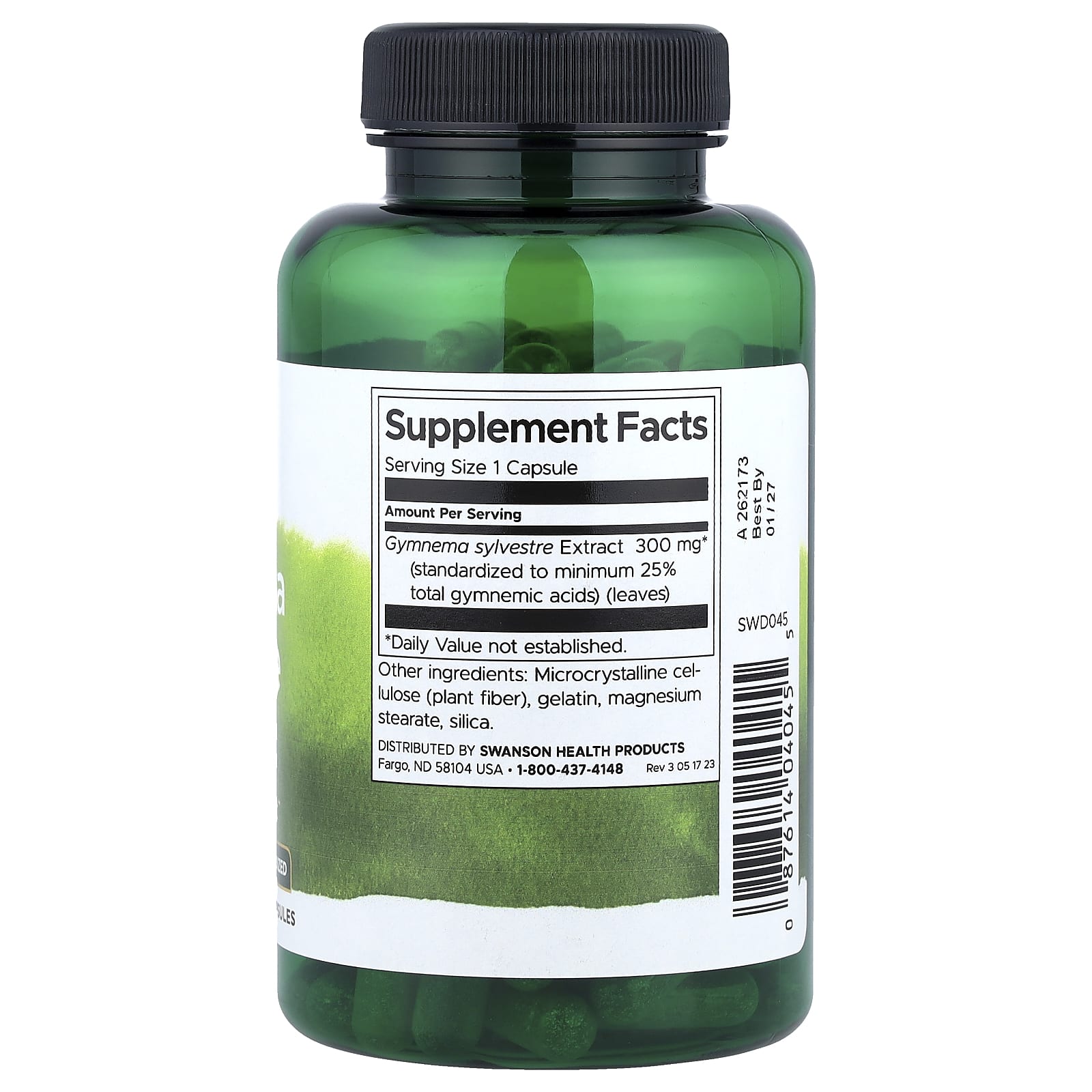 Swanson Vitamins Gymnema Sylvestre Extract, Standardized – 120 gélules — photo 2 sur 2