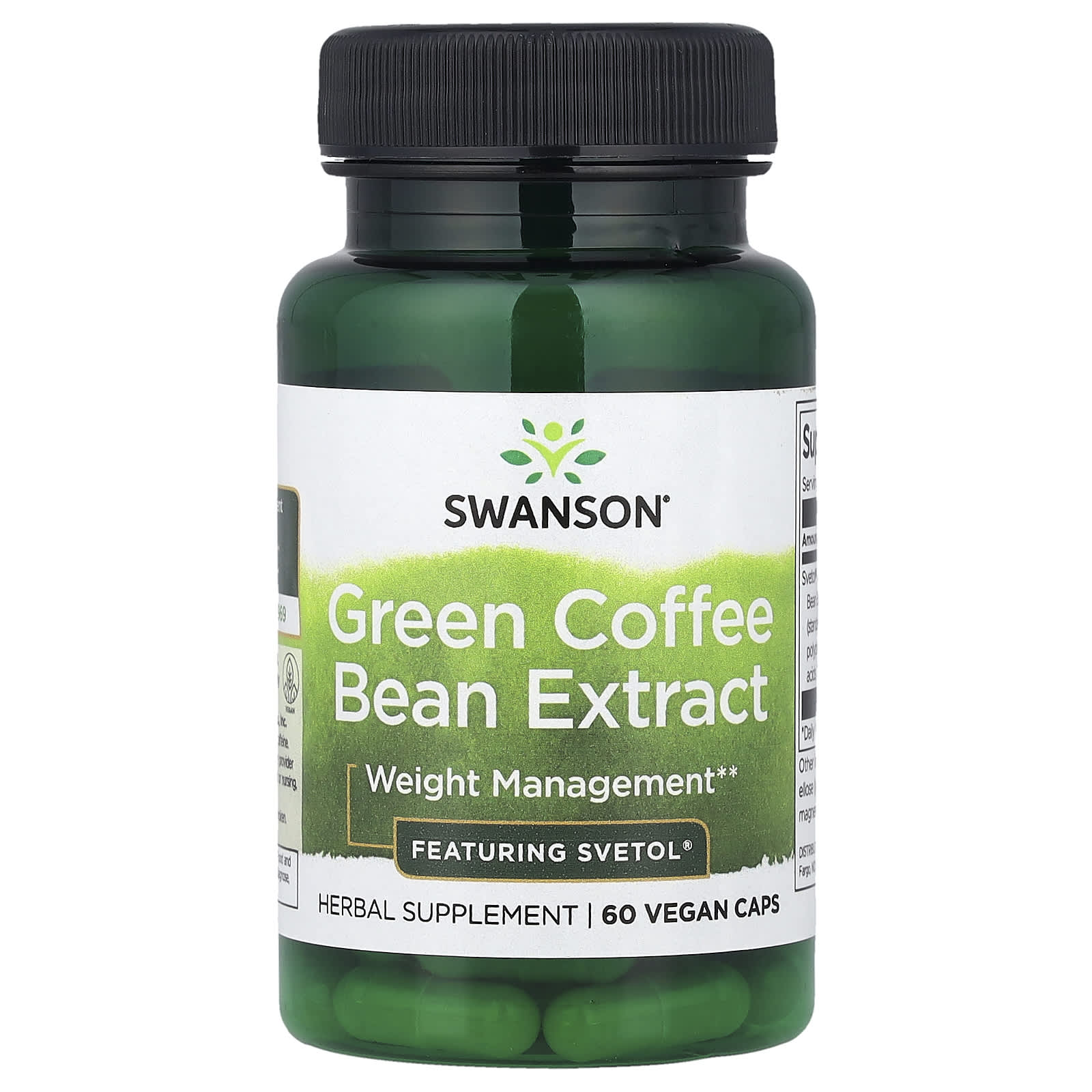 Swanson Vitamins Green Coffee Bean Extract – Green Coffee Bean Extract – 60 gélules véganes — Tunisie