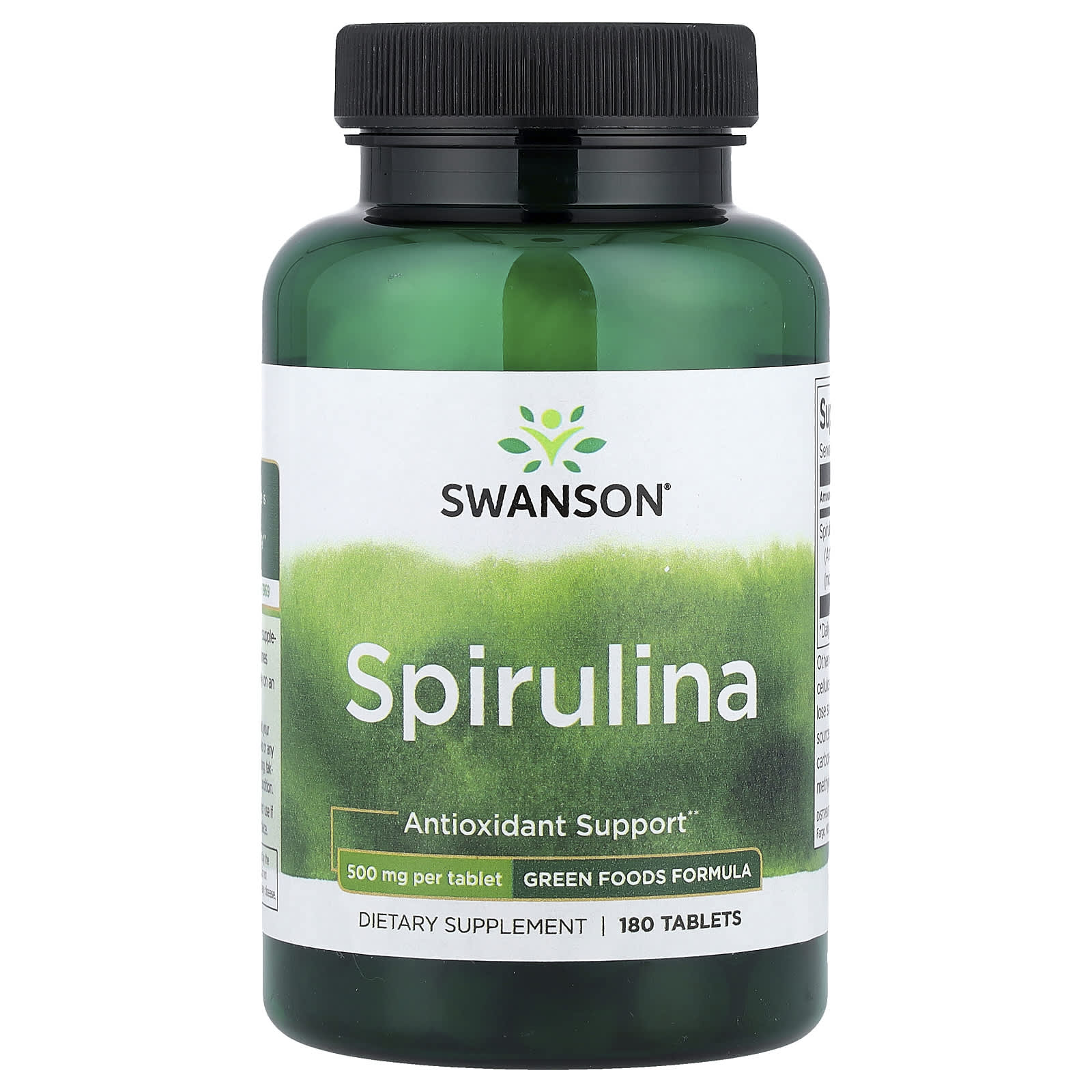 Swanson Vitamins Spirulina – 180 comprimés — Tunisie