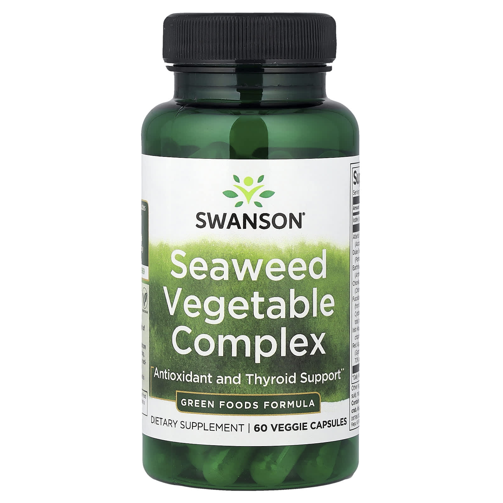 Swanson Vitamins Seaweed Vegetable Complex – 60 gélules végétales — Tunisie