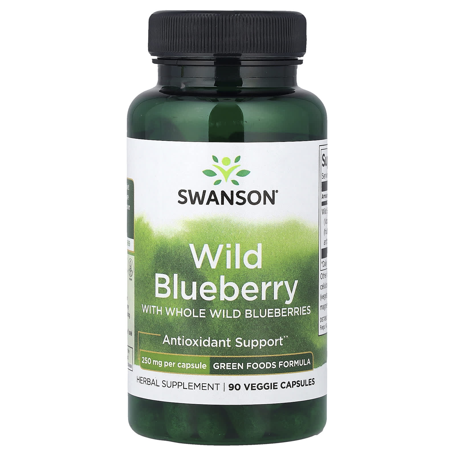 Swanson Vitamins Wild Blueberry with Whole Wild Blueberries – Wild Blueberry with Whole Wild Blueberries – 90 gélules végétales — Tunisie