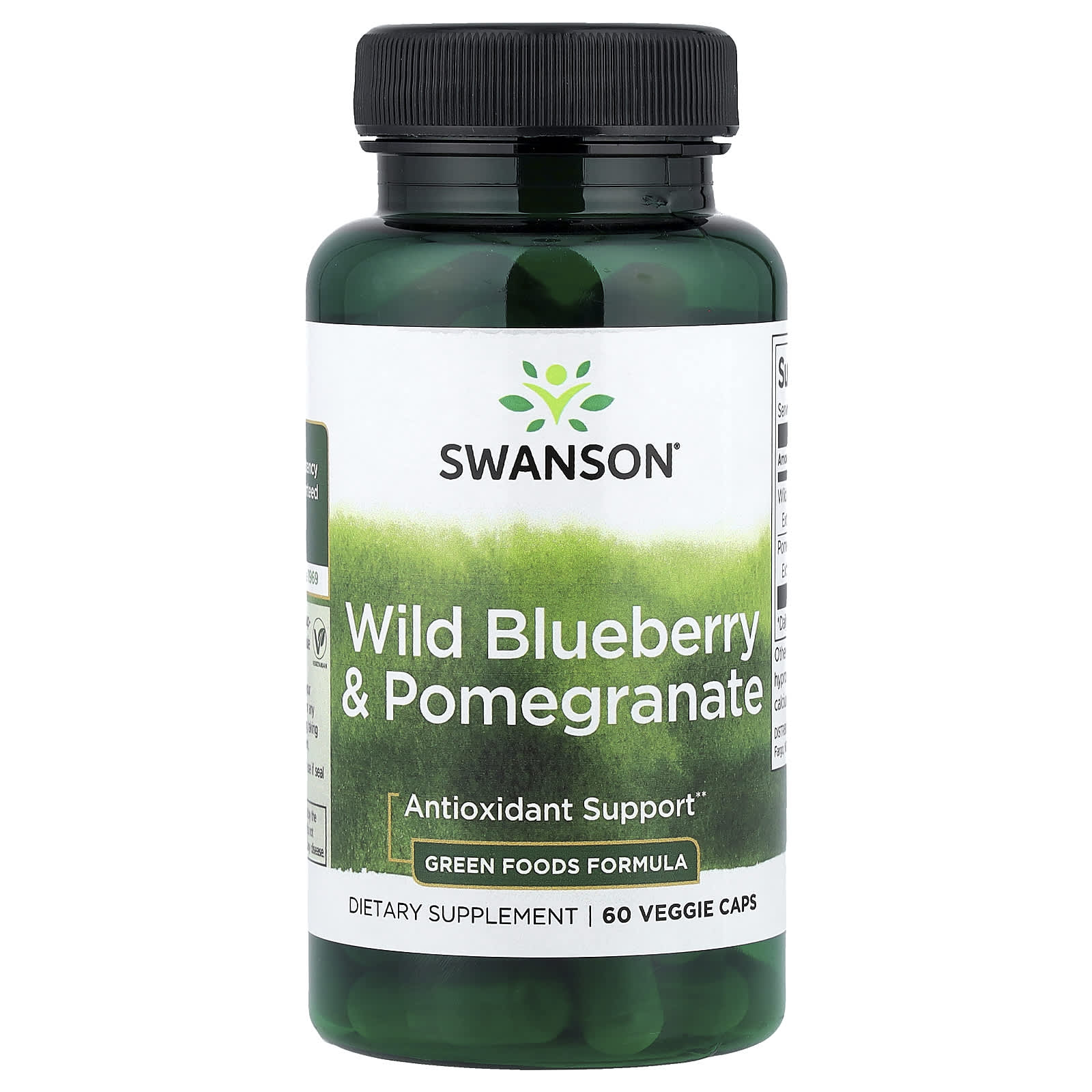 Swanson Vitamins Wild Blueberry & Pomegranate – Wild Blueberry & Pomegranate – 60 gélules végétales — Tunisie