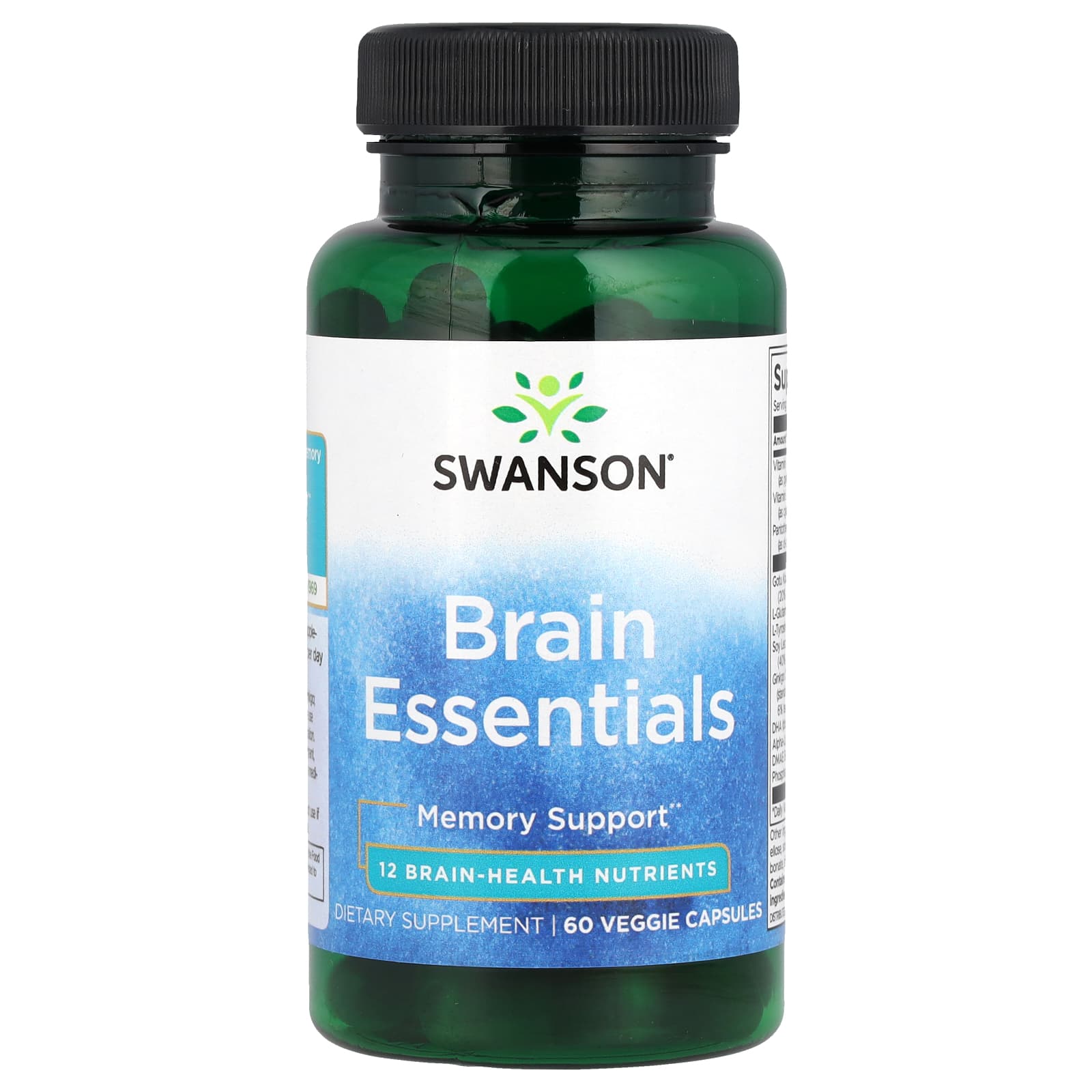 Swanson Vitamins Brain Essentials – 60 gélules végétales — Tunisie