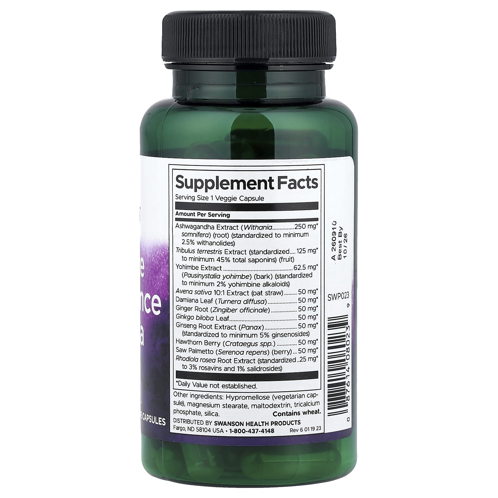 Swanson Vitamins Ultimate Performance Formula, Men's Health – 60 gélules végétales — photo 2 sur 2