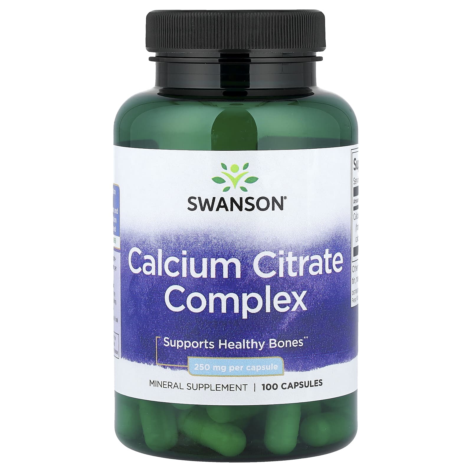 Swanson Vitamins Calcium Citrate Complex – 100 gélules — Tunisie