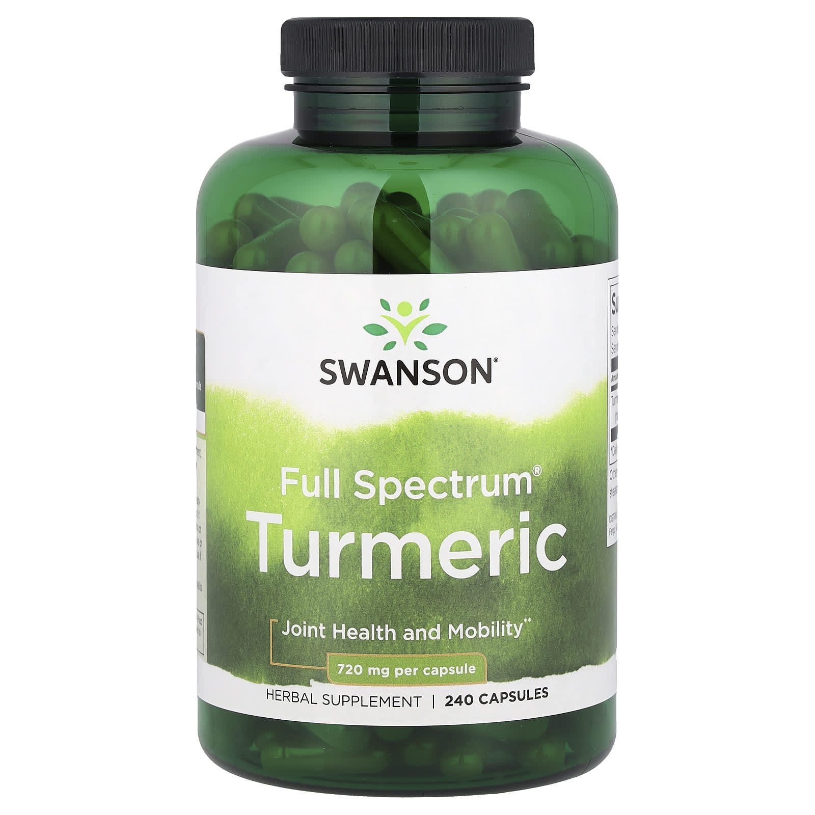 Swanson Vitamins Full Spectrum Turmeric – 240 gélules — Tunisie