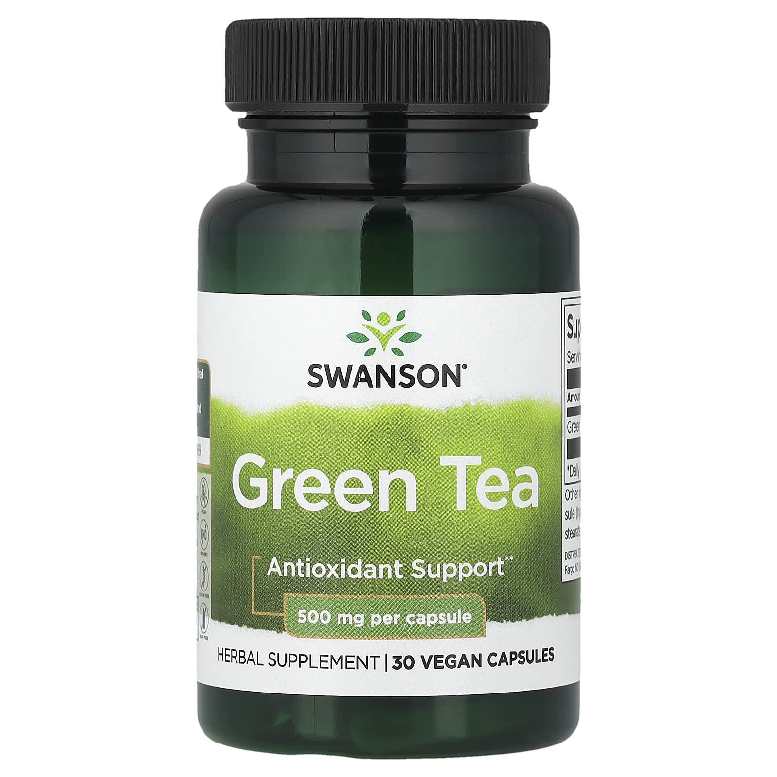 Swanson Vitamins Green Tea – 30 gélules véganes — Tunisie