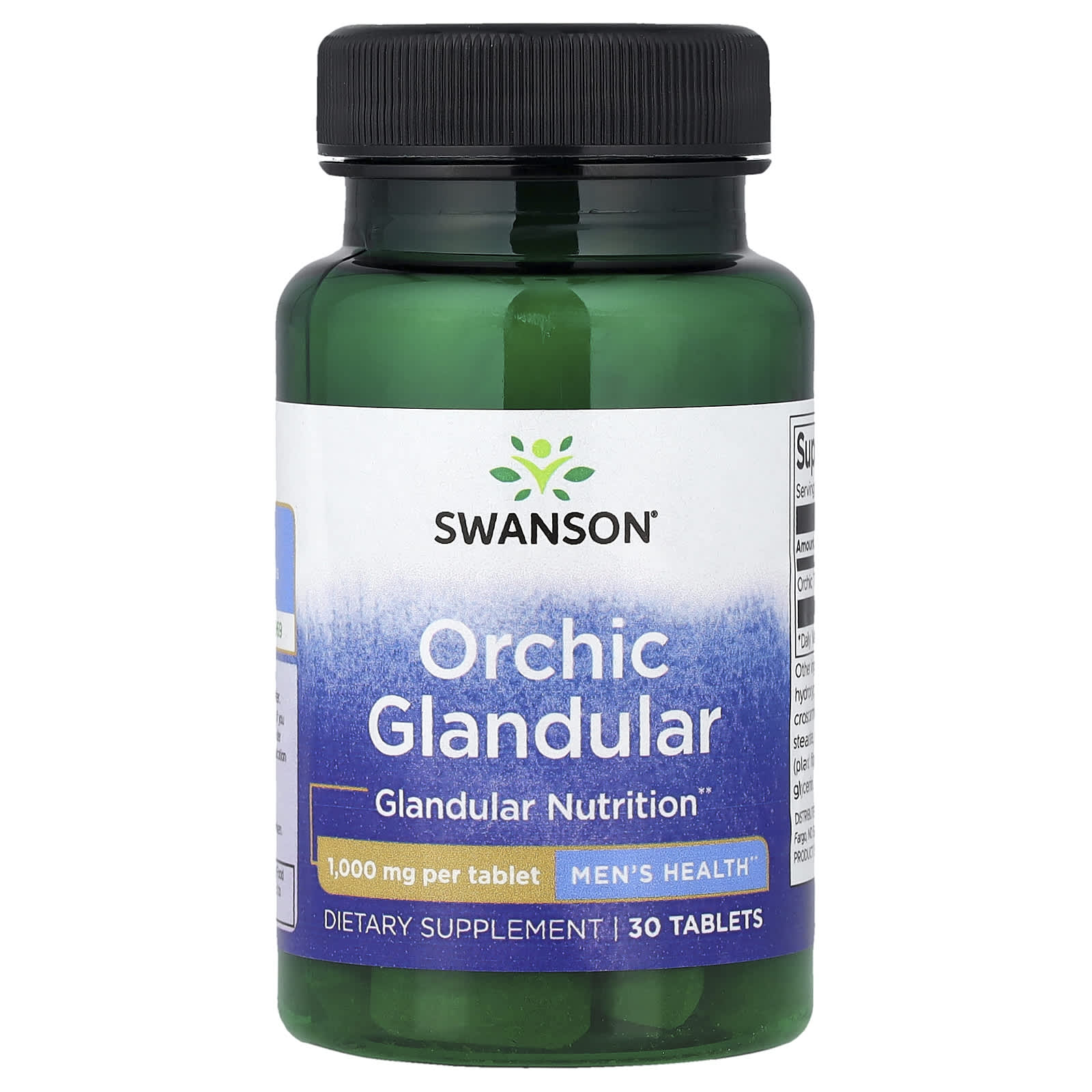 Swanson Vitamins Orchic Glandular, Men's Health – 30 comprimés — Tunisie