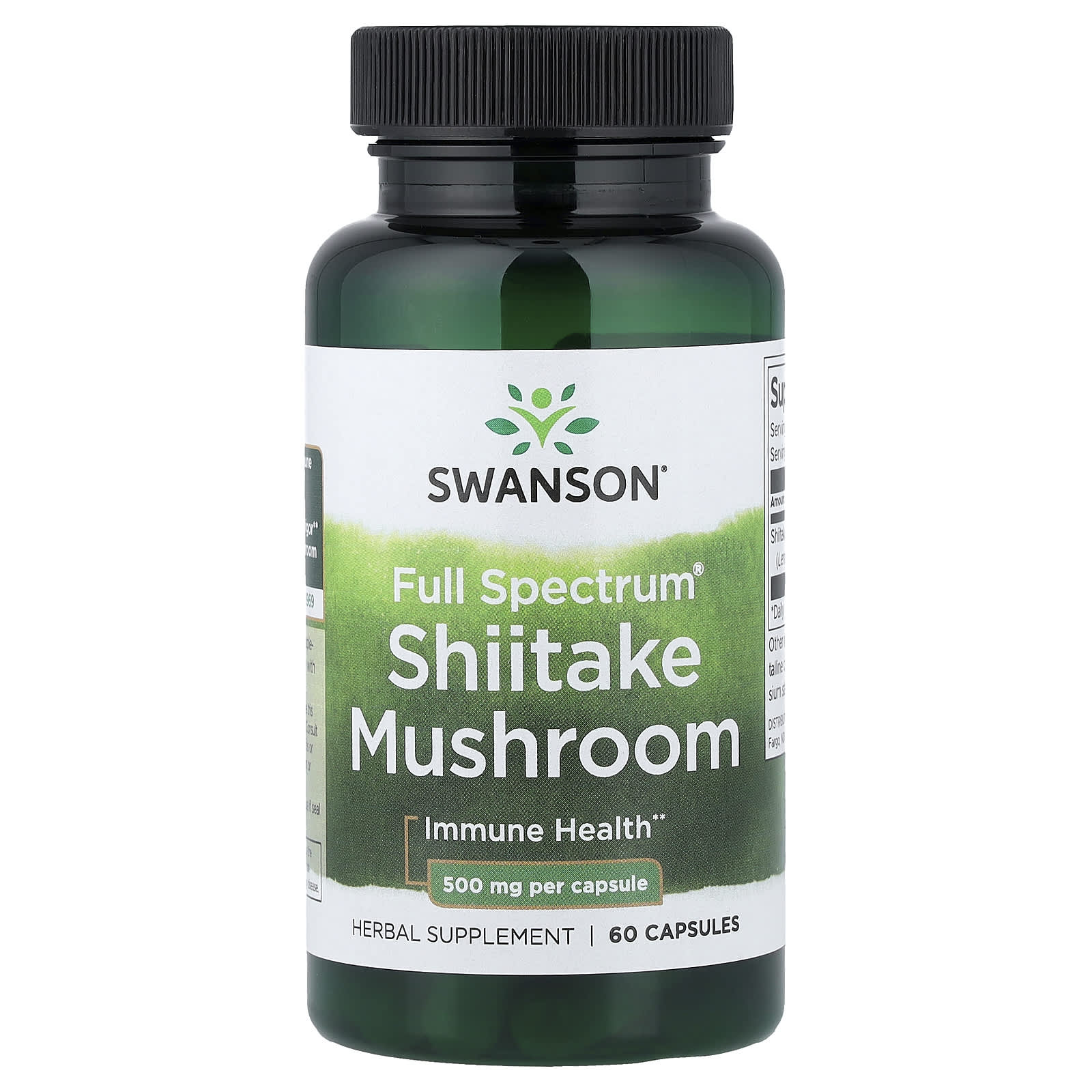 Swanson Vitamins Full Spectrum Shiitake Mushroom – 60 gélules — Tunisie