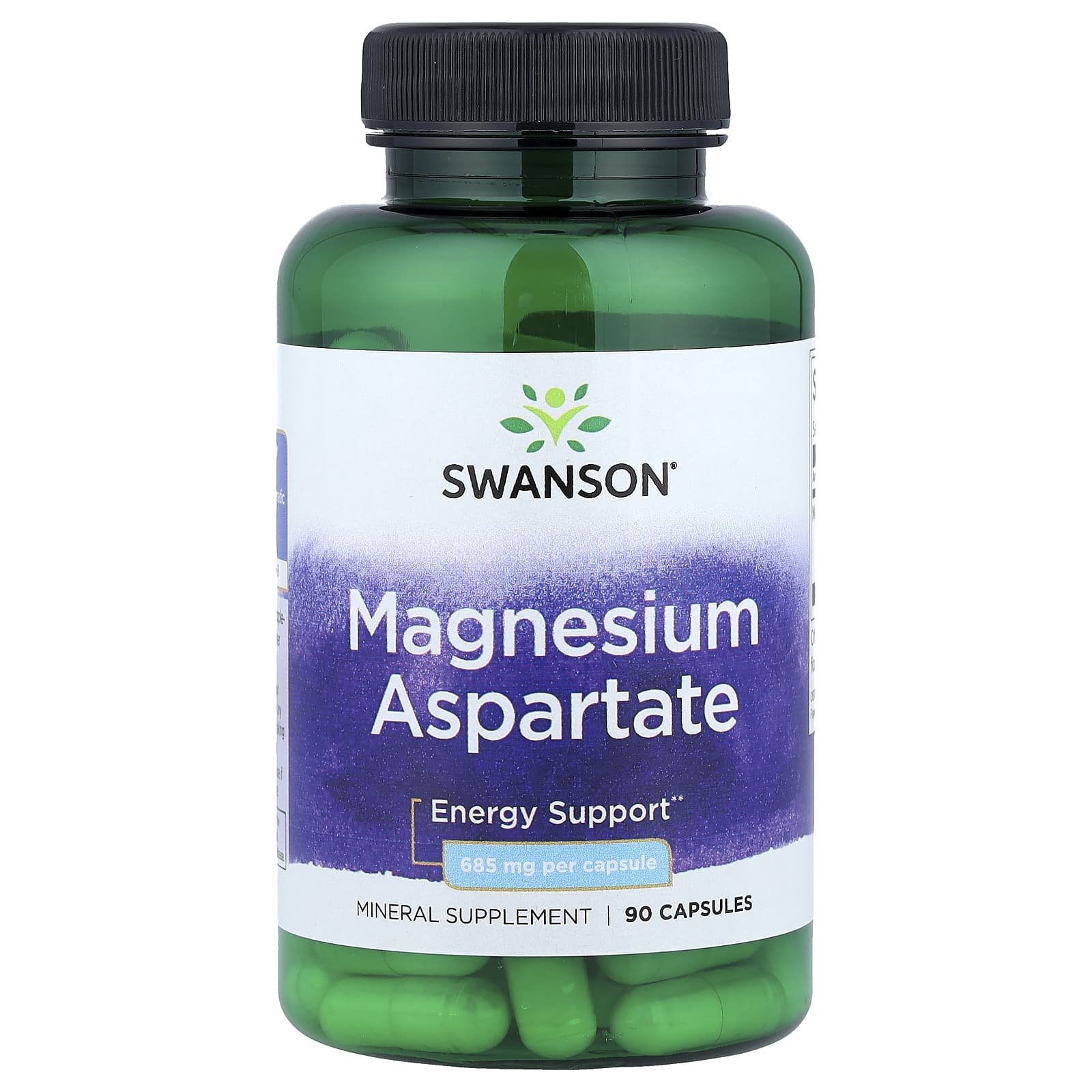 Swanson Vitamins Magnesium Aspartate – 90 gélules — Tunisie