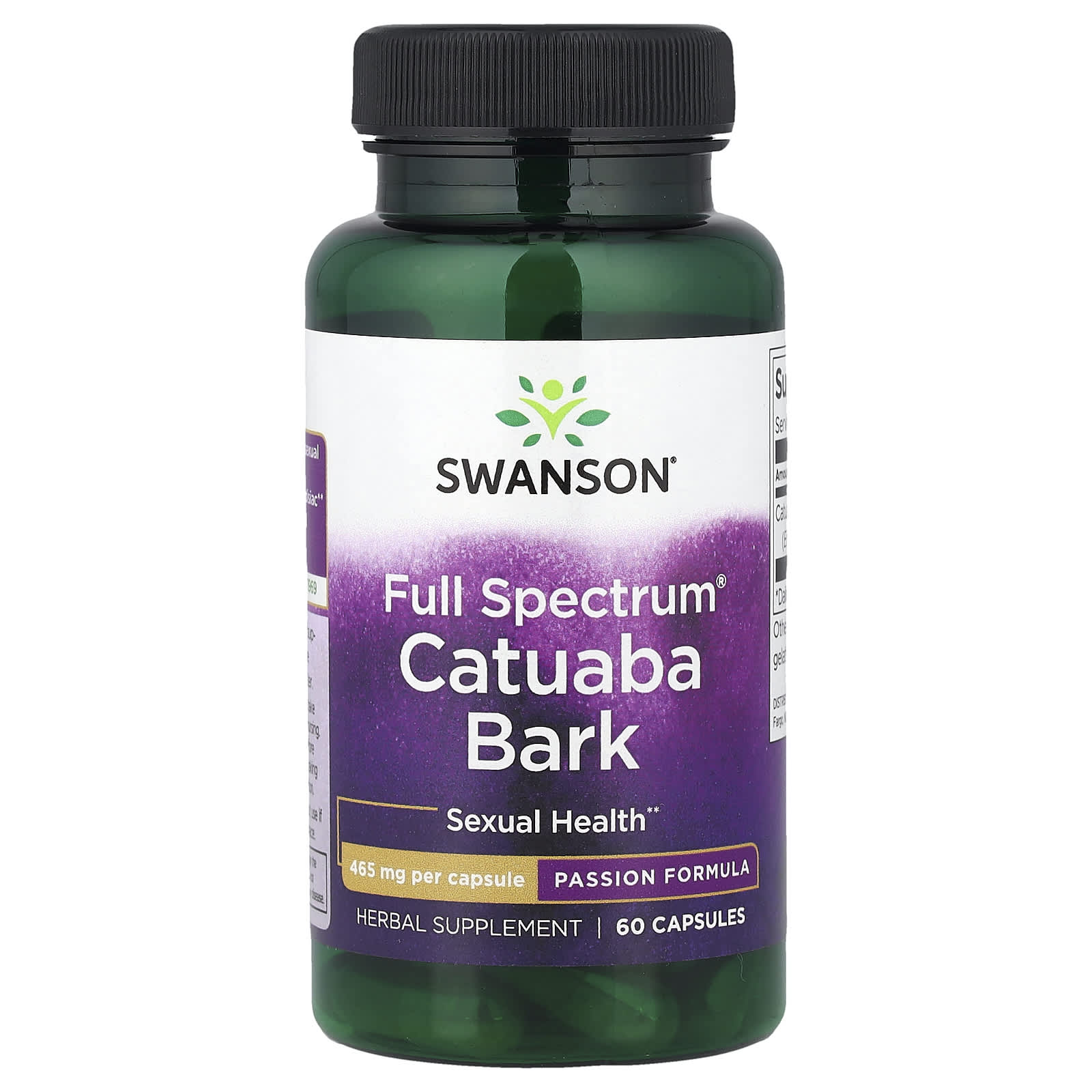 Swanson Vitamins Full Spectrum Catuaba Bark – 60 gélules — Tunisie