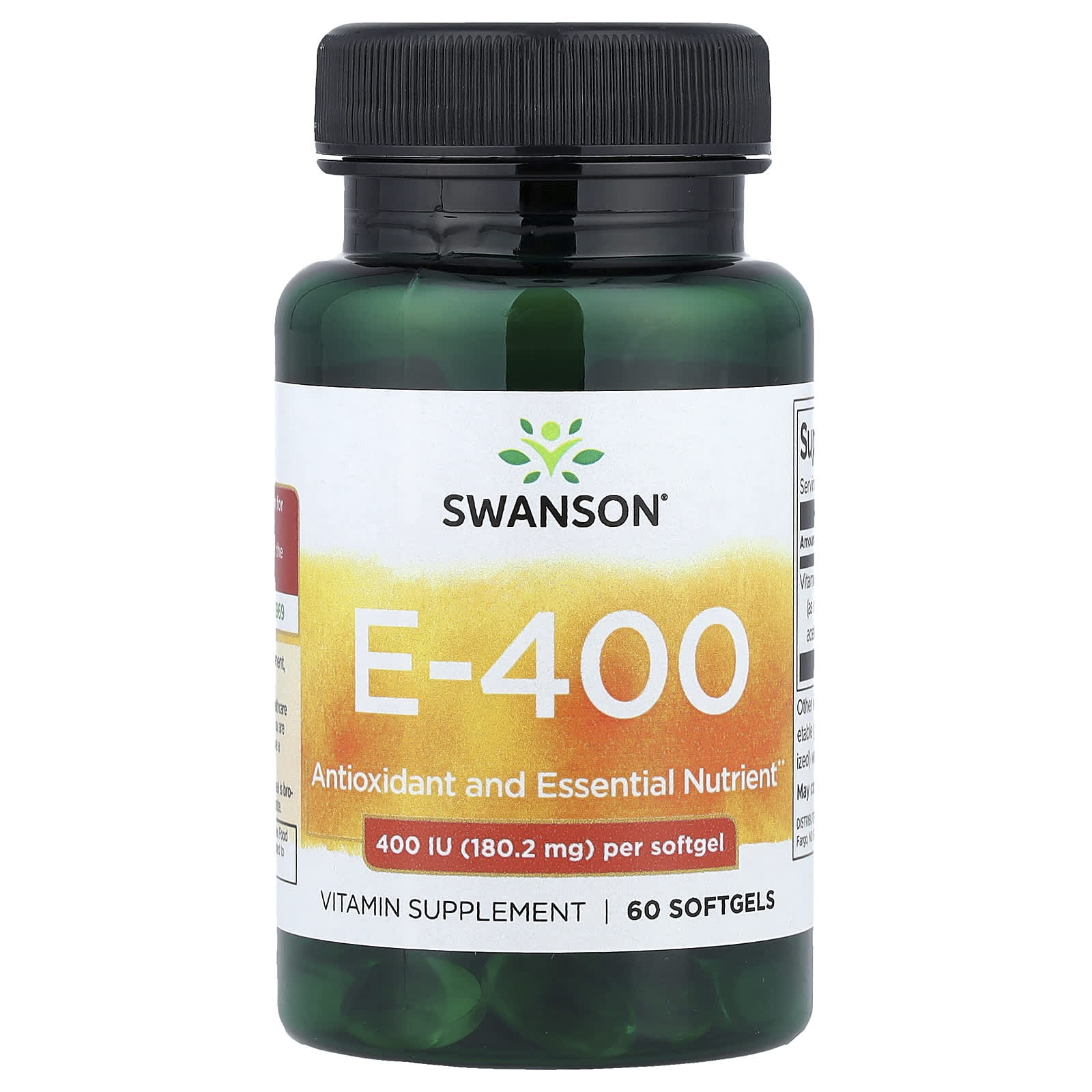 Swanson Vitamins Vitamin E-400 – 60 capsules molles — Tunisie