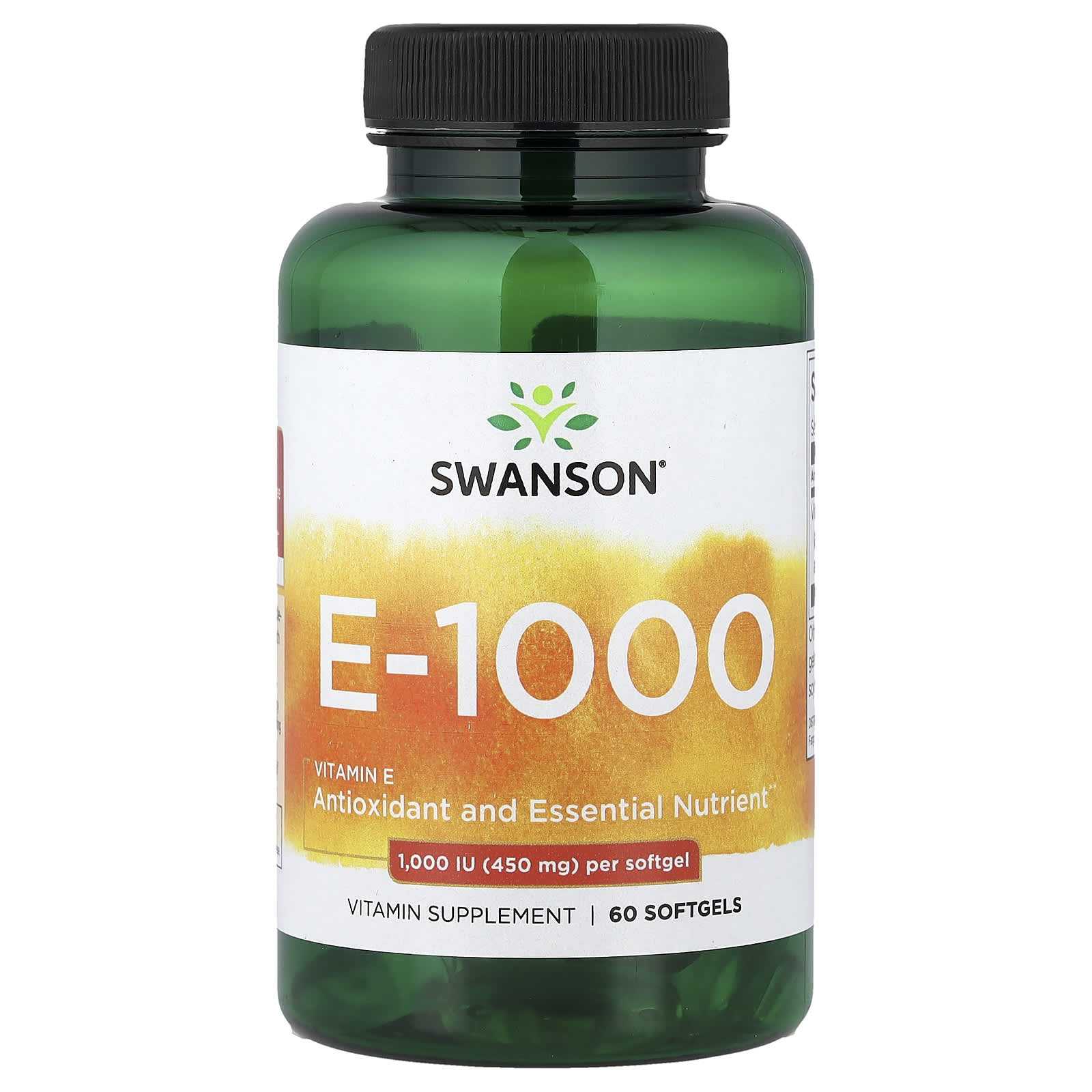 Swanson Vitamins Vitamin E-1000 – 60 capsules molles — Tunisie
