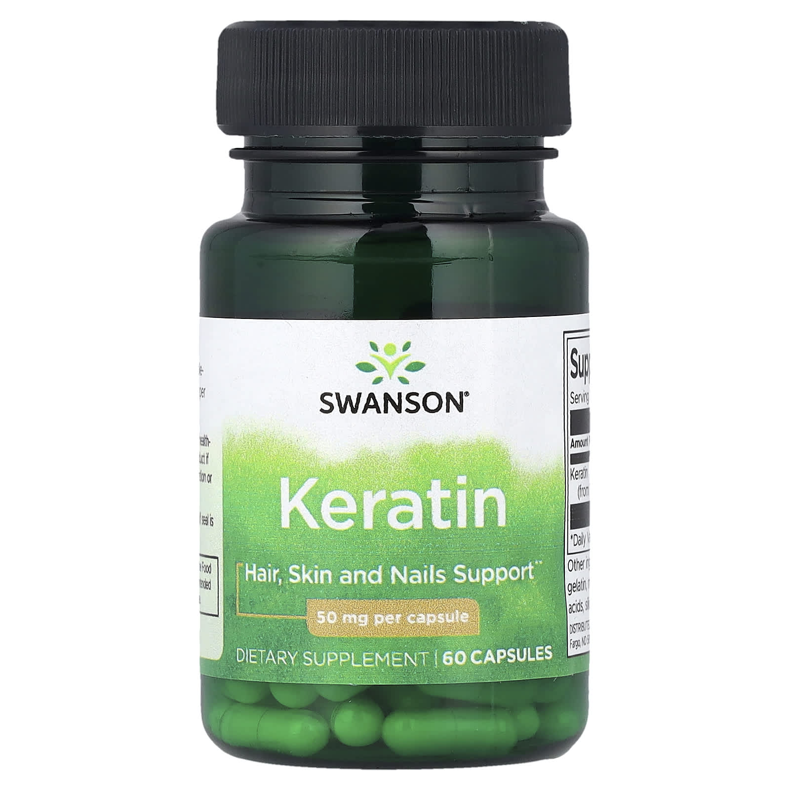 Swanson Vitamins Keratin – 60 gélules — Tunisie
