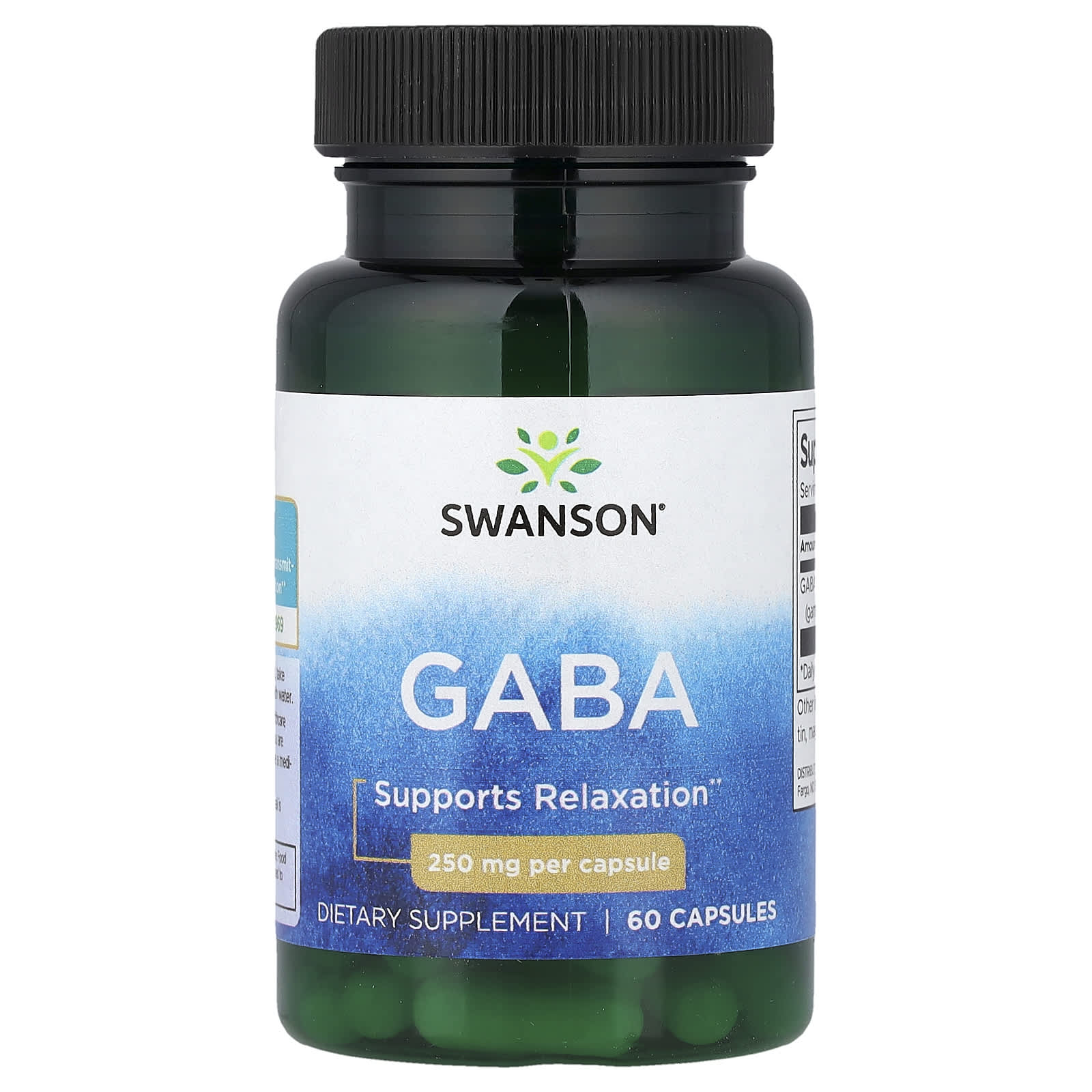 Swanson Vitamins Gaba – 60 gélules — Tunisie