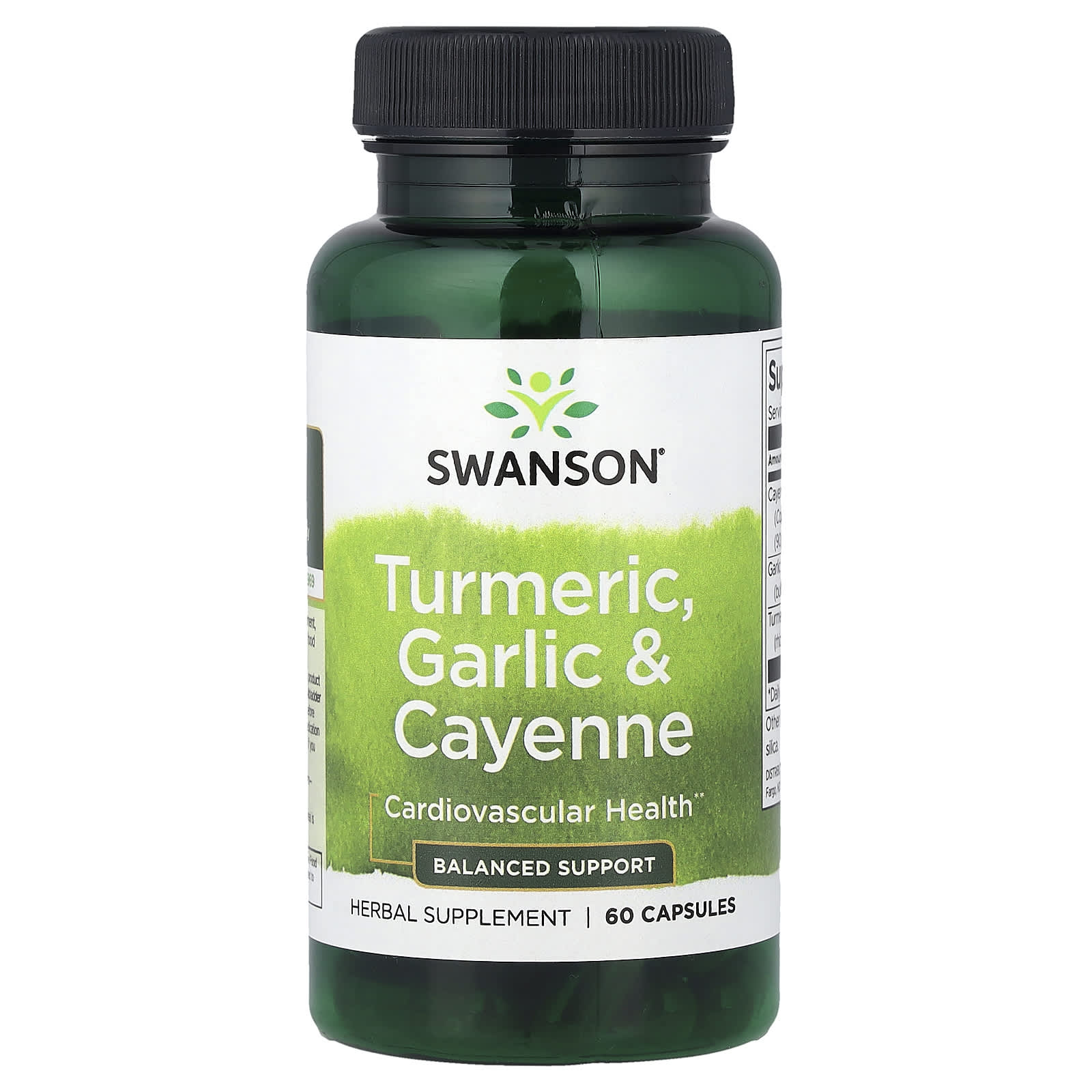 Swanson Vitamins Turmeric, Garlic & Cayenne – 60 gélules — Tunisie