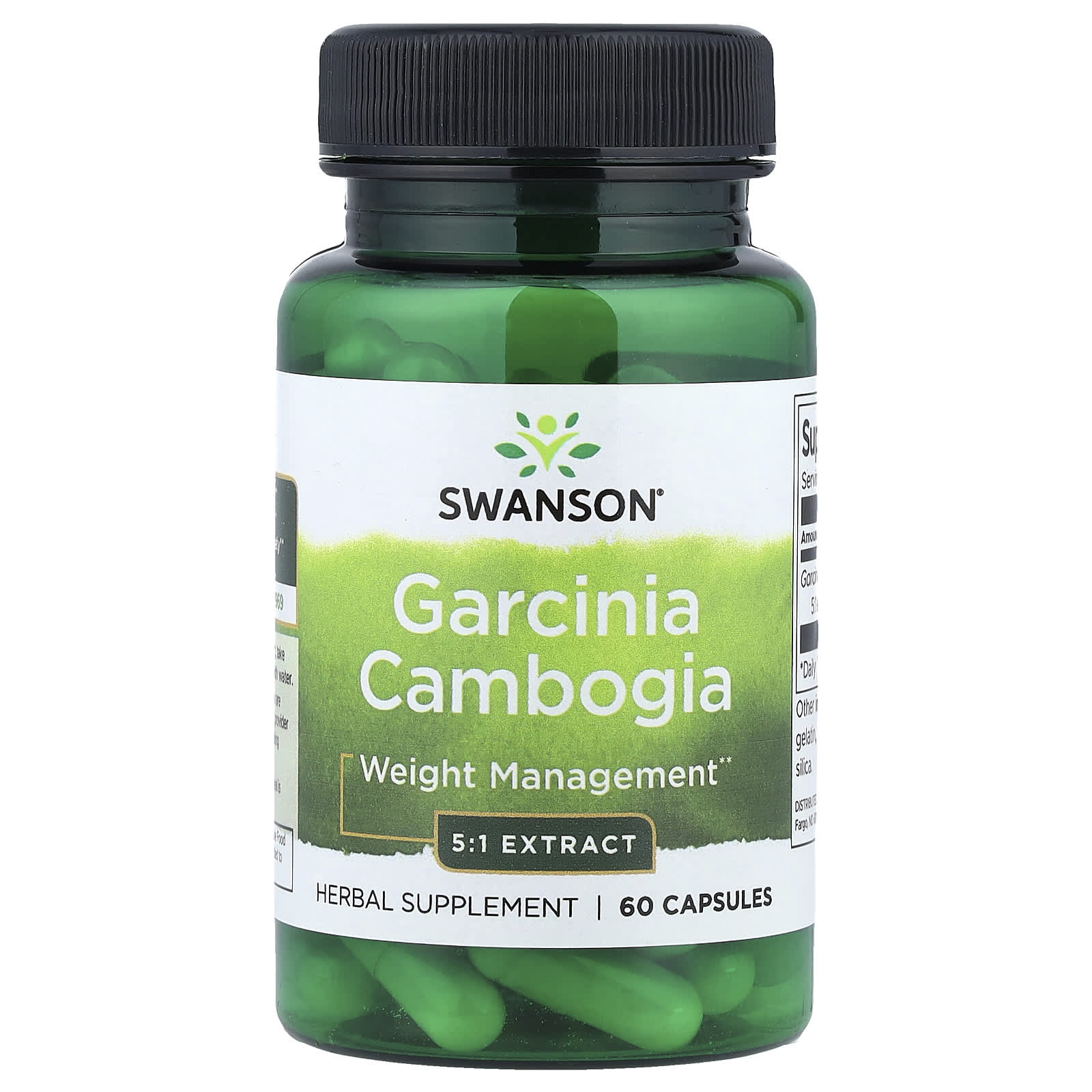 Swanson Vitamins Garcinia Cambogia 5:1 Extract – 60 gélules — Tunisie