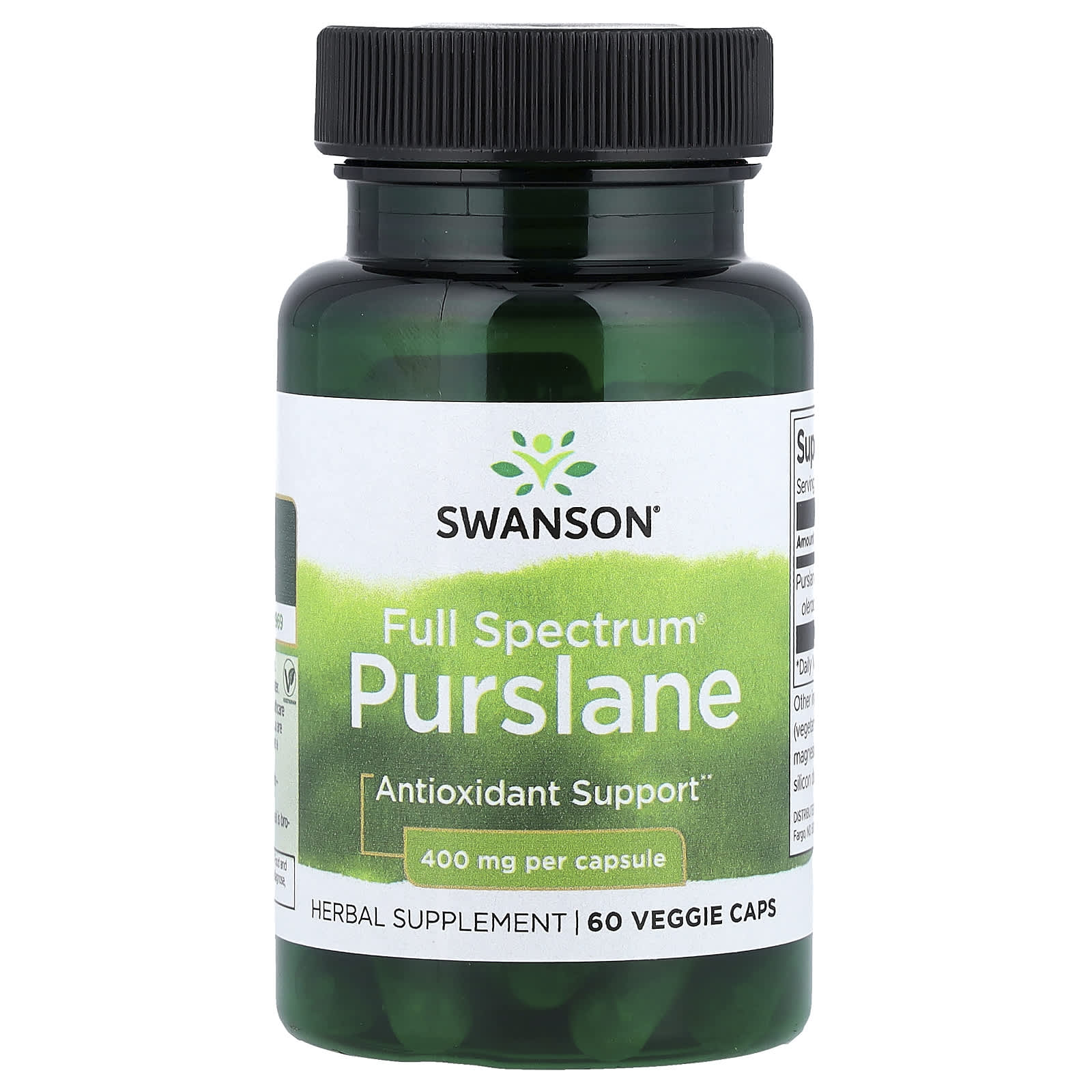 Swanson Vitamins Full Spectrum Purslane – 60 gélules végétales — Tunisie