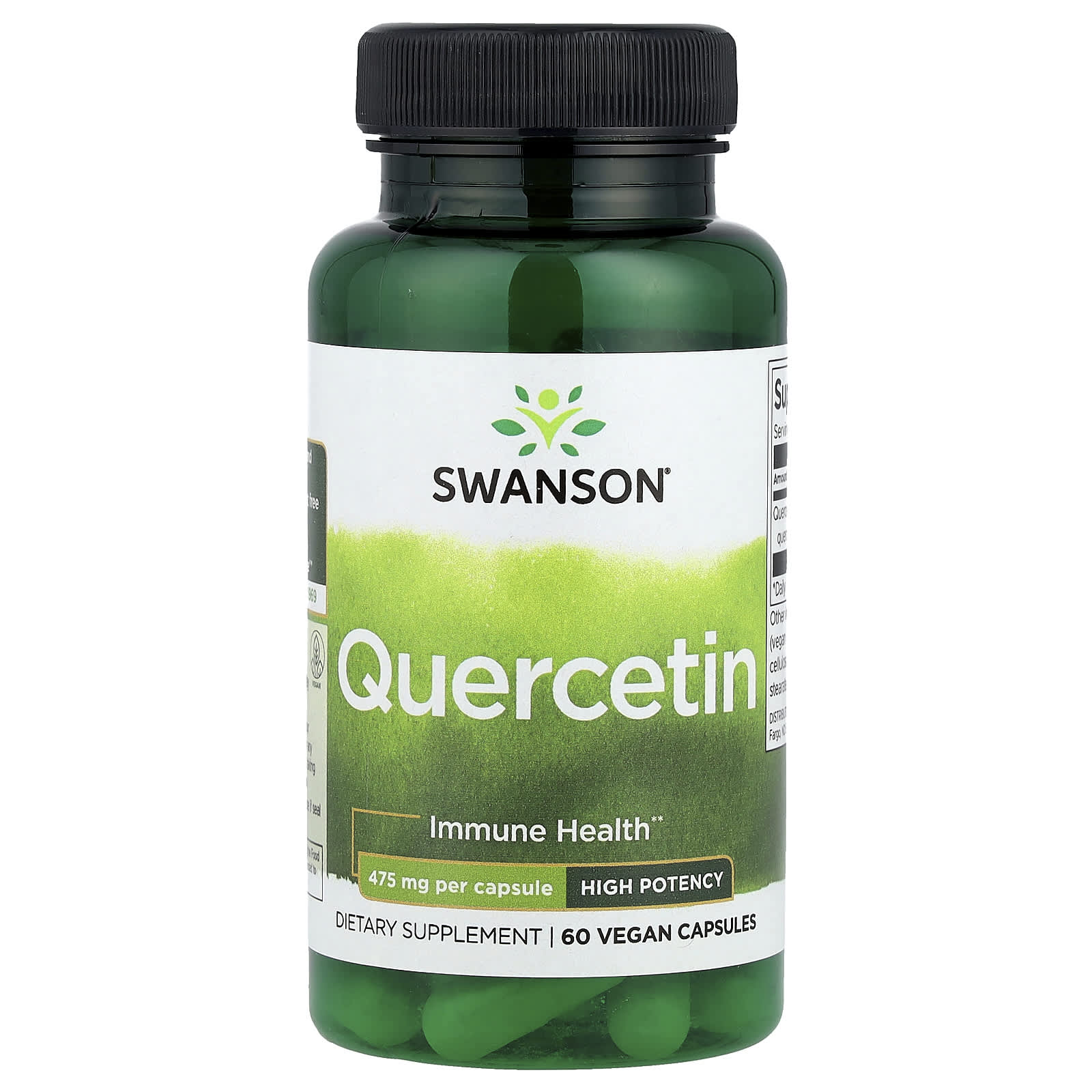 Swanson Vitamins Quercetin, High Potency – 60 gélules véganes — Tunisie