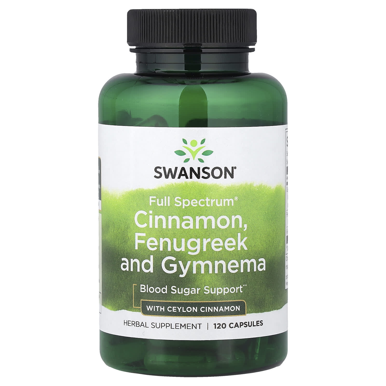 Swanson Vitamins Full Spectrum Cinnamon, Fenugreek, & Gymnema with Ceylon Cinnamon – Full Spectrum Cinnamon – 120 gélules — Tunisie